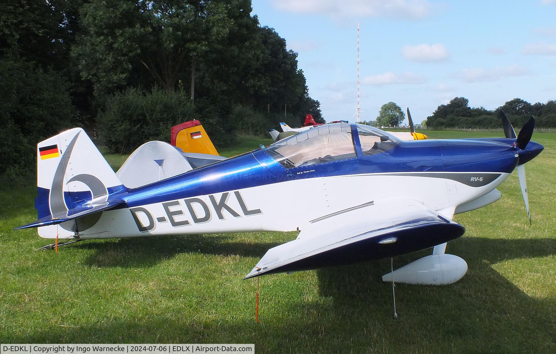 D-EDKL, 2020 Vans RV-6 C/N 2002452-25632, Vans (Lorenz K) RV-6KL at the 2024 OUV-Meeting at Wesel-Römerwardt airfield