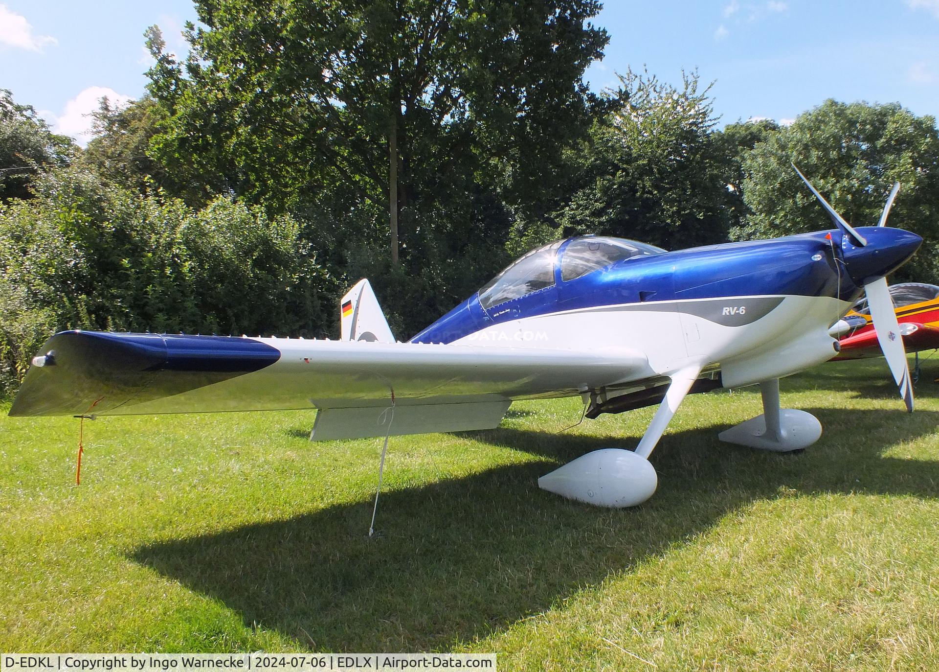 D-EDKL, 2020 Vans RV-6 C/N 2002452-25632, Vans (Lorenz K) RV-6KL at the 2024 OUV-Meeting at Wesel-Römerwardt airfield