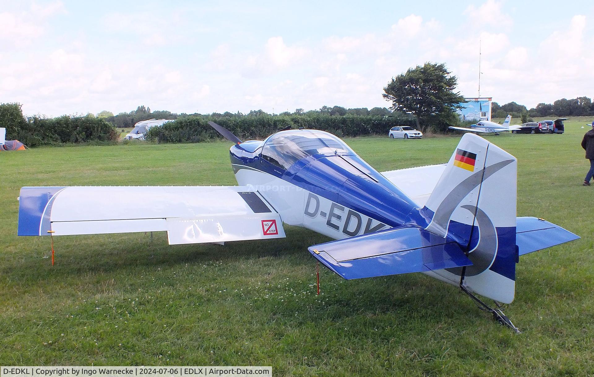 D-EDKL, 2020 Vans RV-6 C/N 2002452-25632, Vans (Lorenz K) RV-6KL at the 2024 OUV-Meeting at Wesel-Römerwardt airfield