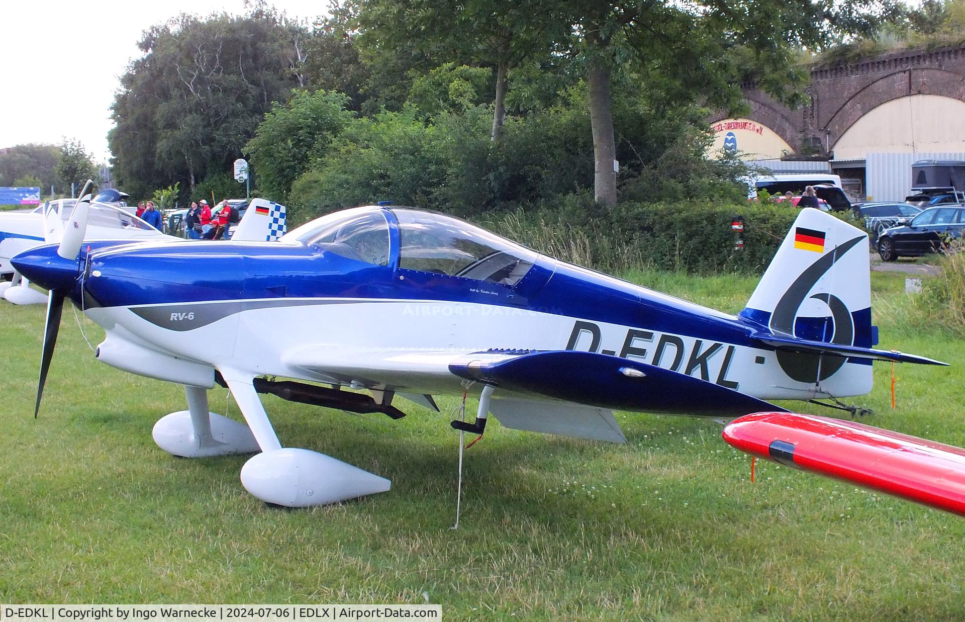 D-EDKL, 2020 Vans RV-6 C/N 2002452-25632, Vans (Lorenz K) RV-6KL at the 2024 OUV-Meeting at Wesel-Römerwardt airfield