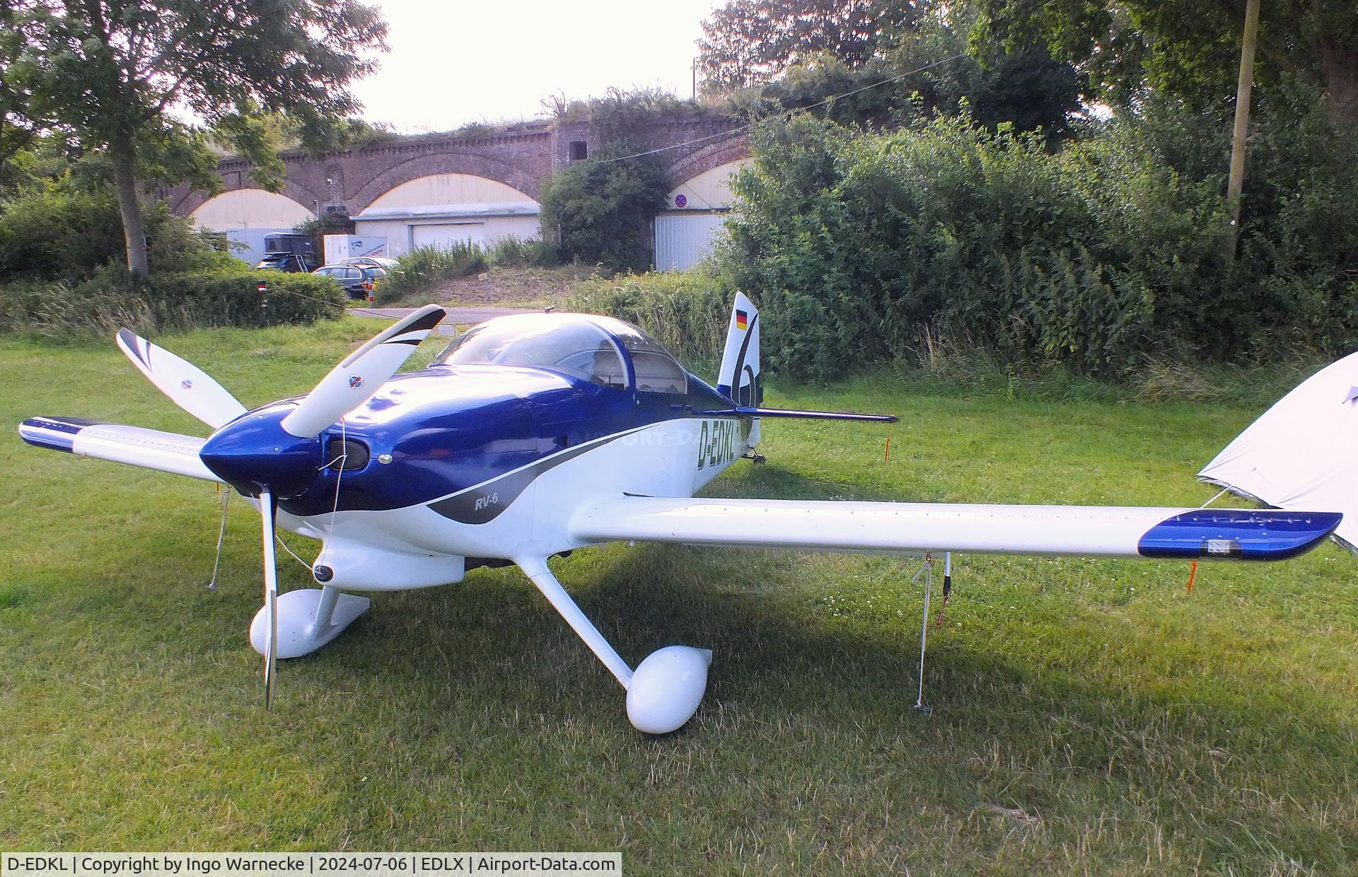 D-EDKL, 2020 Vans RV-6 C/N 2002452-25632, Vans (Lorenz K) RV-6KL at the 2024 OUV-Meeting at Wesel-Römerwardt airfield