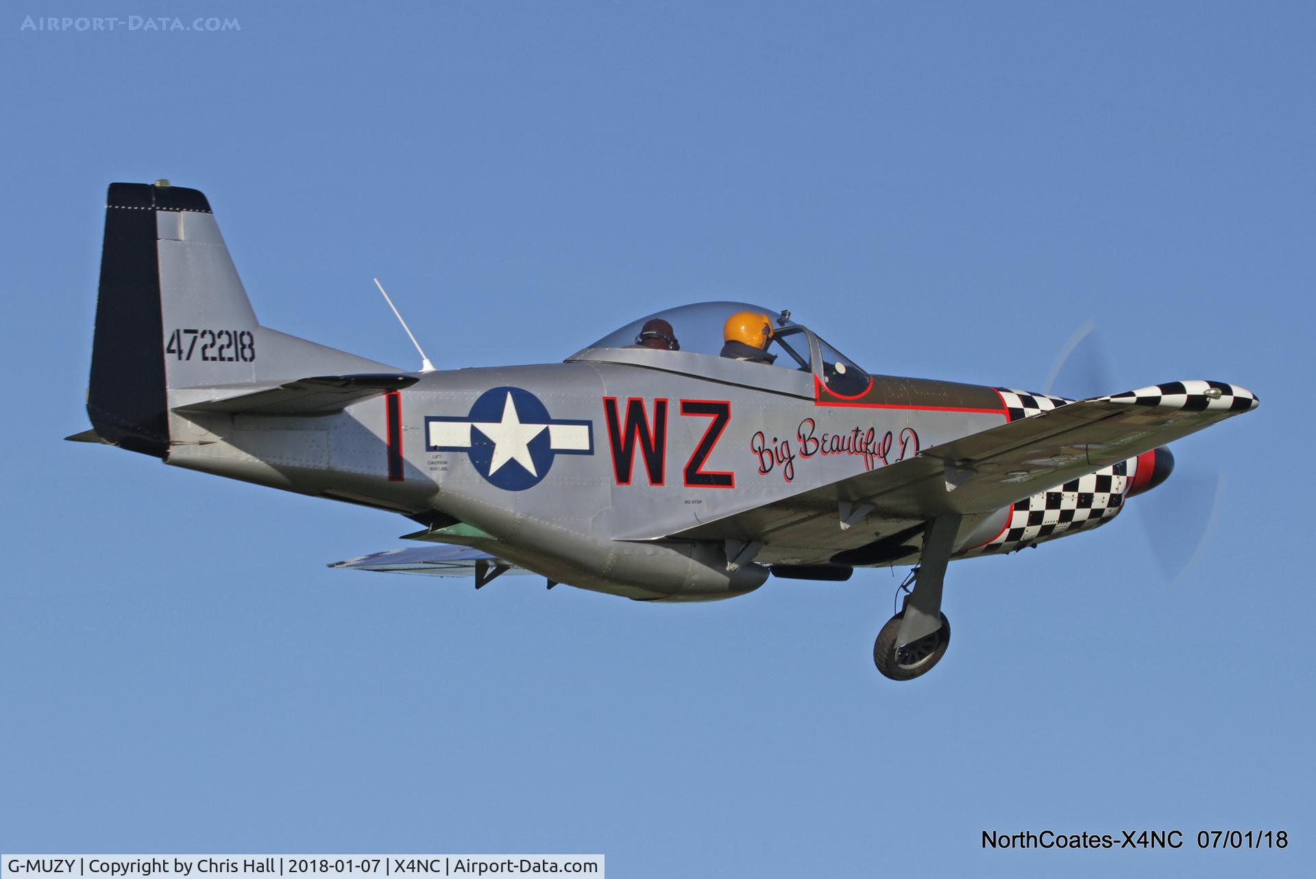 G-MUZY, 2008 Titan T-51 Mustang C/N LAA 355-14831, North Coates