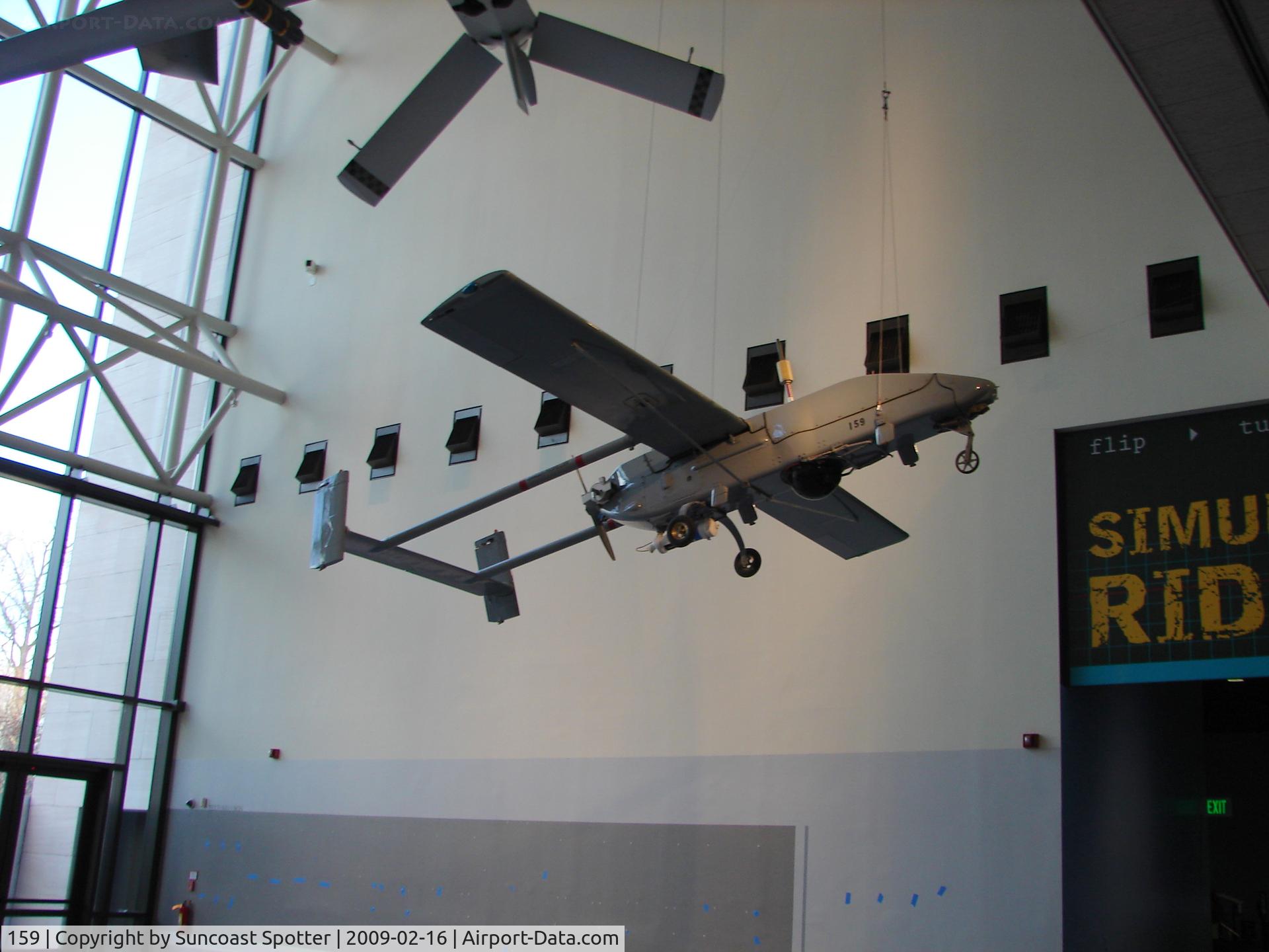 159, 1985 Pioneer UAV RQ-2A C/N not found, A US Navy RQ-2A Pioneer on display at the National Air and Space Museum in Washington DC.
