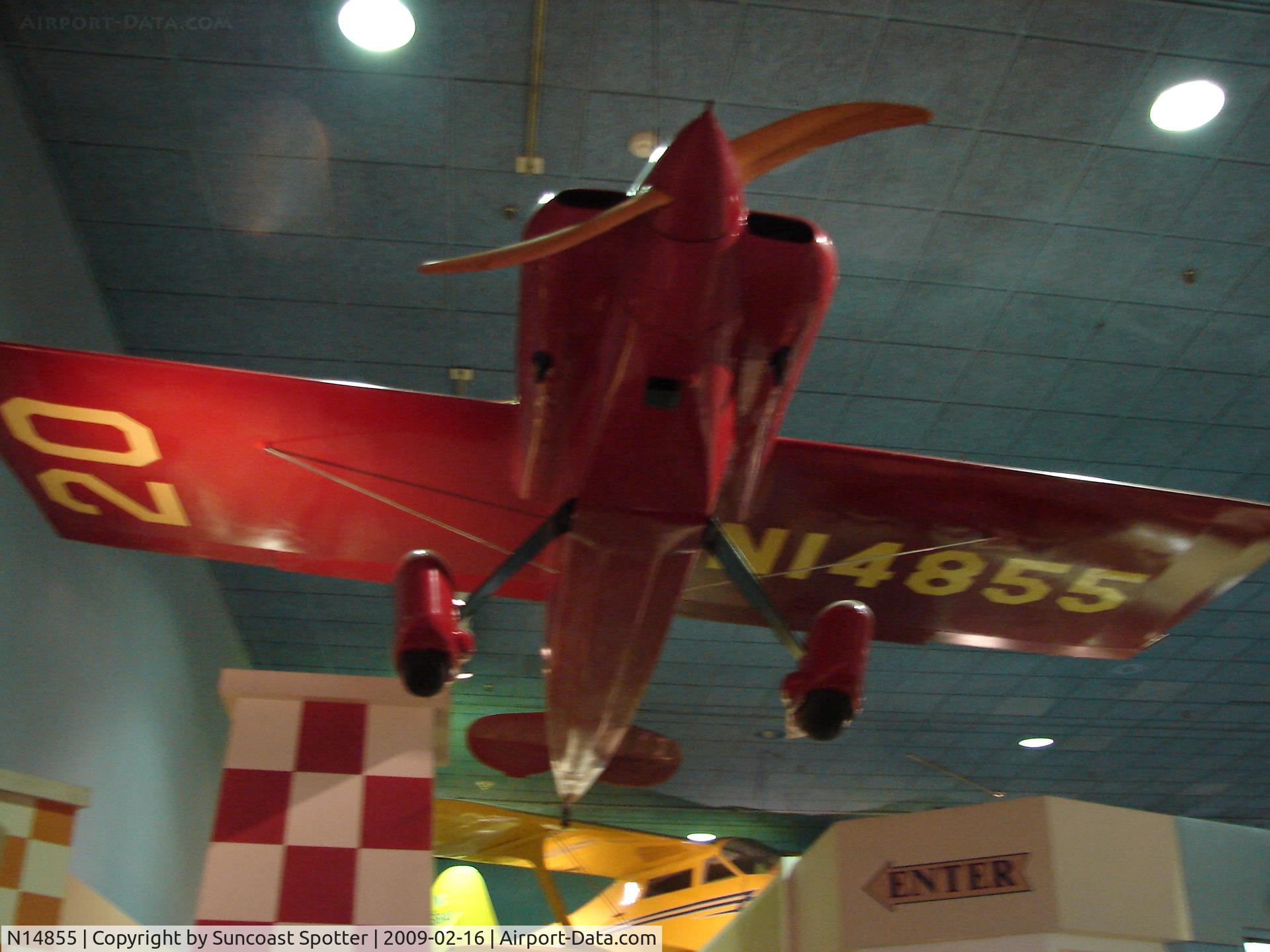 N14855, 1937 Wittman Chief Oshkosh - Buster C/N 4, Wittman Chief Oshkosh/Buster on display at the National Air and Space Museum in Washington DC.