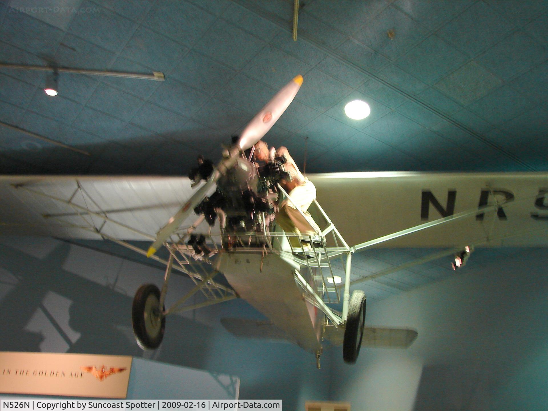 N526N, 1929 Curtiss Robin J-1 Deluxe C/N not found, Curtiss Robin J-1 Deluxe on display at the National Air and Space Museum in Washington DC