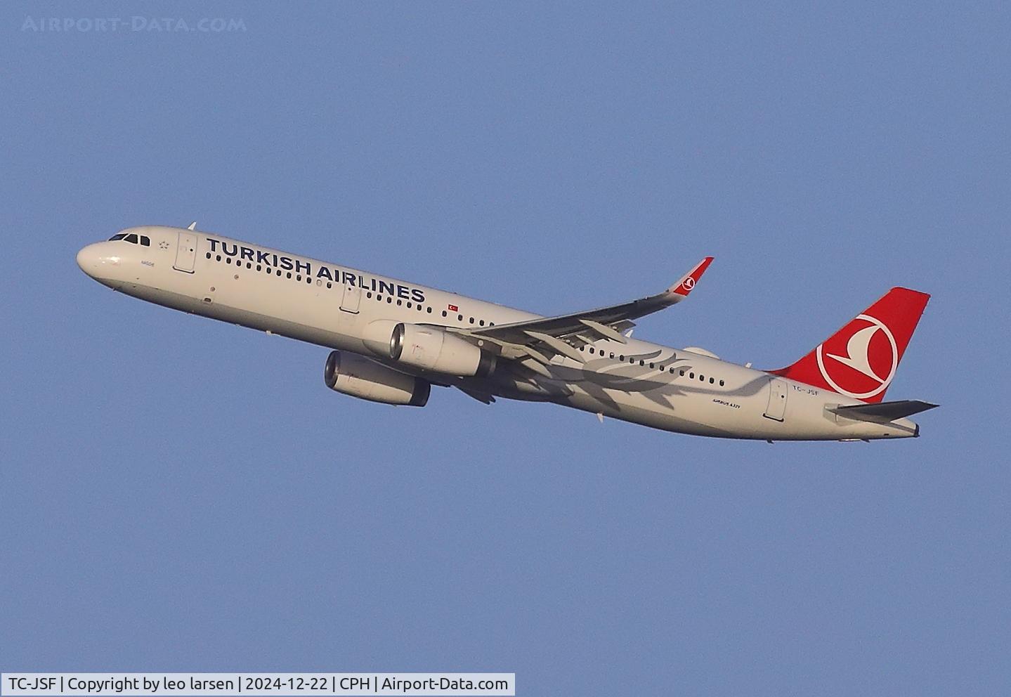 TC-JSF, 2013 Airbus A321-231 C/N 5465, Copenhagen 22.12.2024