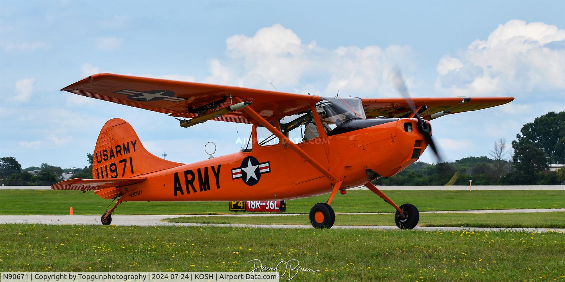 N90671, 1951 Cessna O-1A Bird Dog C/N 22285, OSHKOSH24