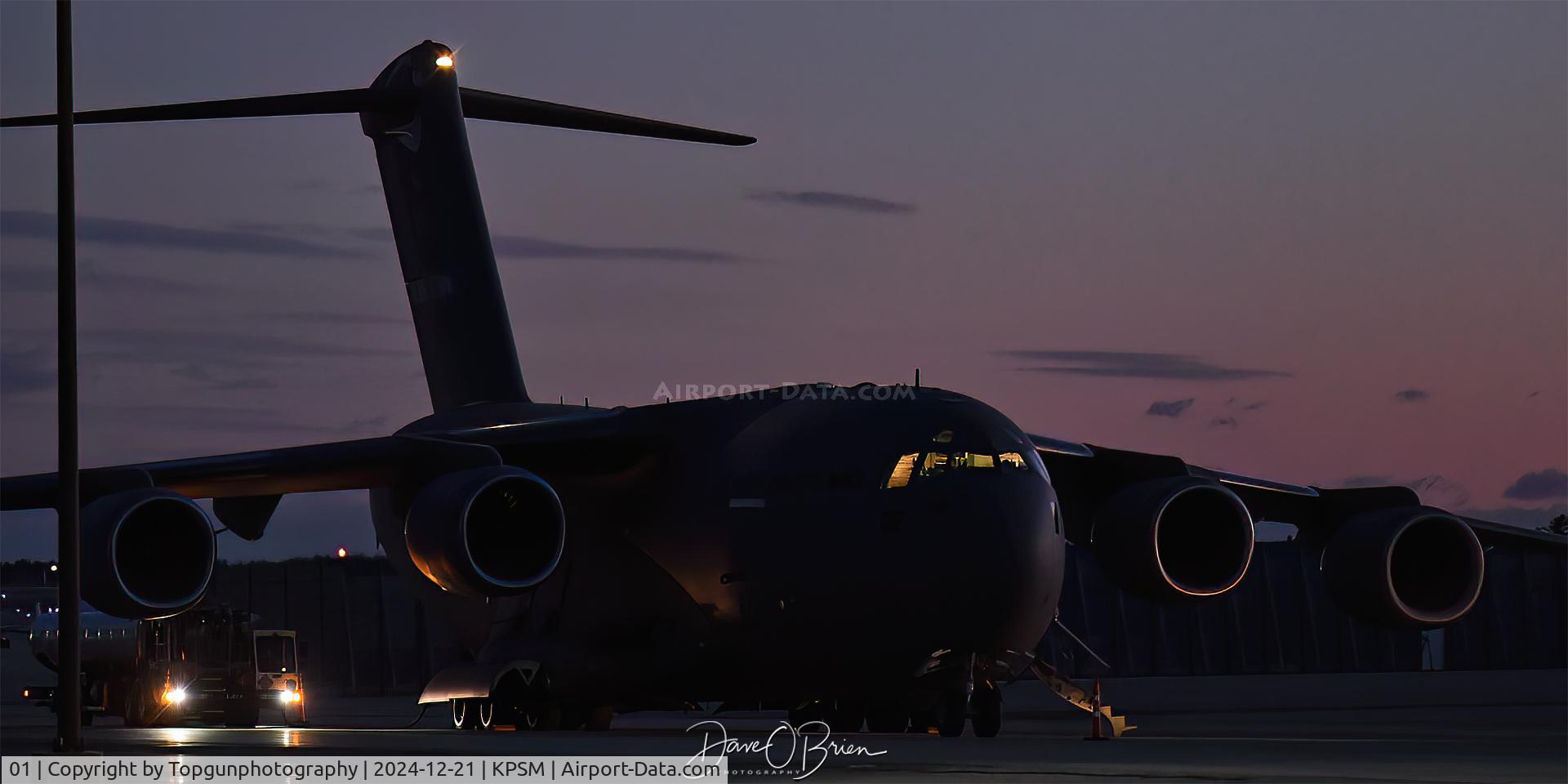 01, 2009 Boeing C-17A Globemaster III C/N SAC-01, BRK51 taking on fuel after landing