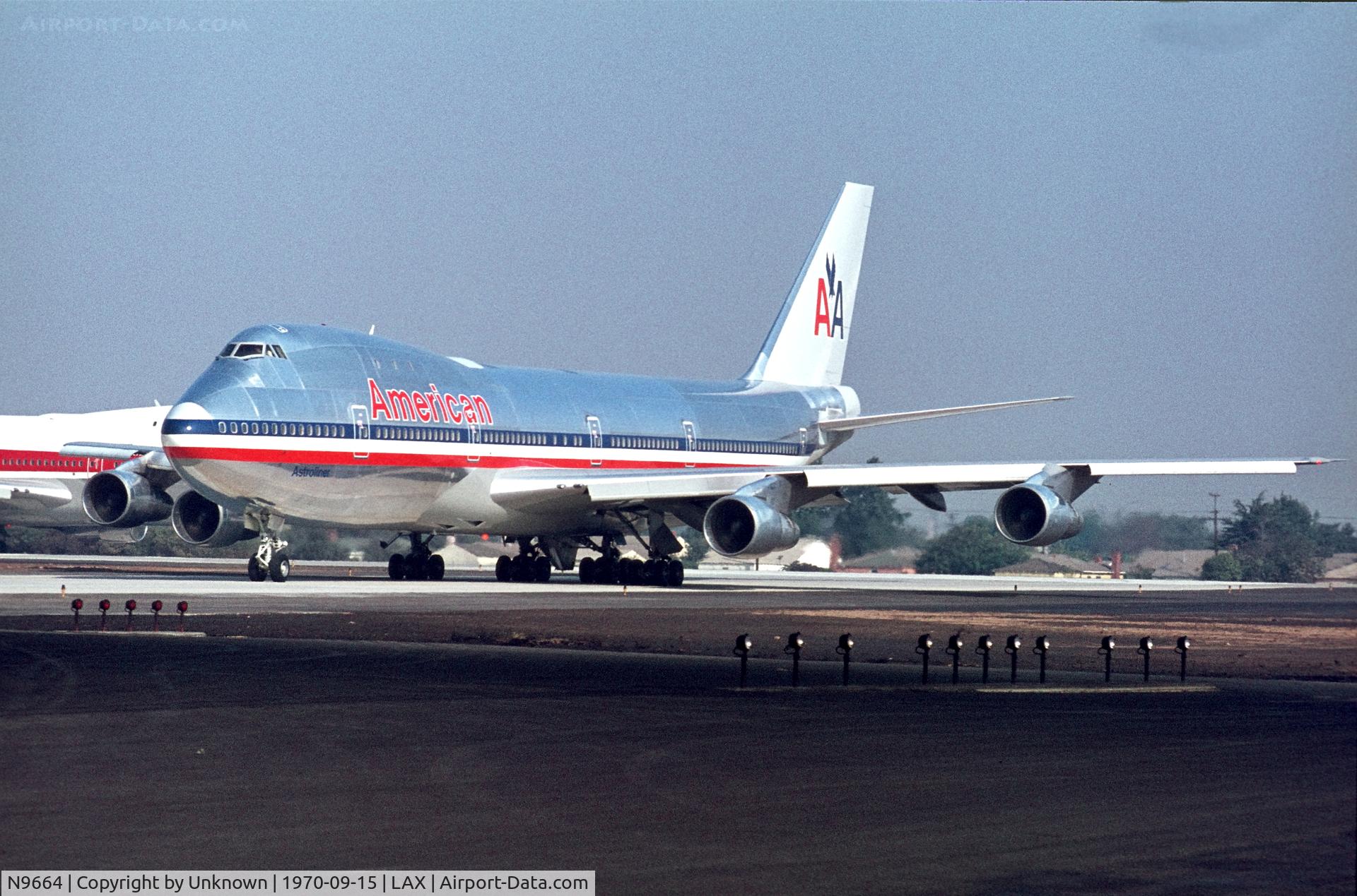N9664, 1970 Boeing 747-123 C/N 20103, Los Angeles 9.1970