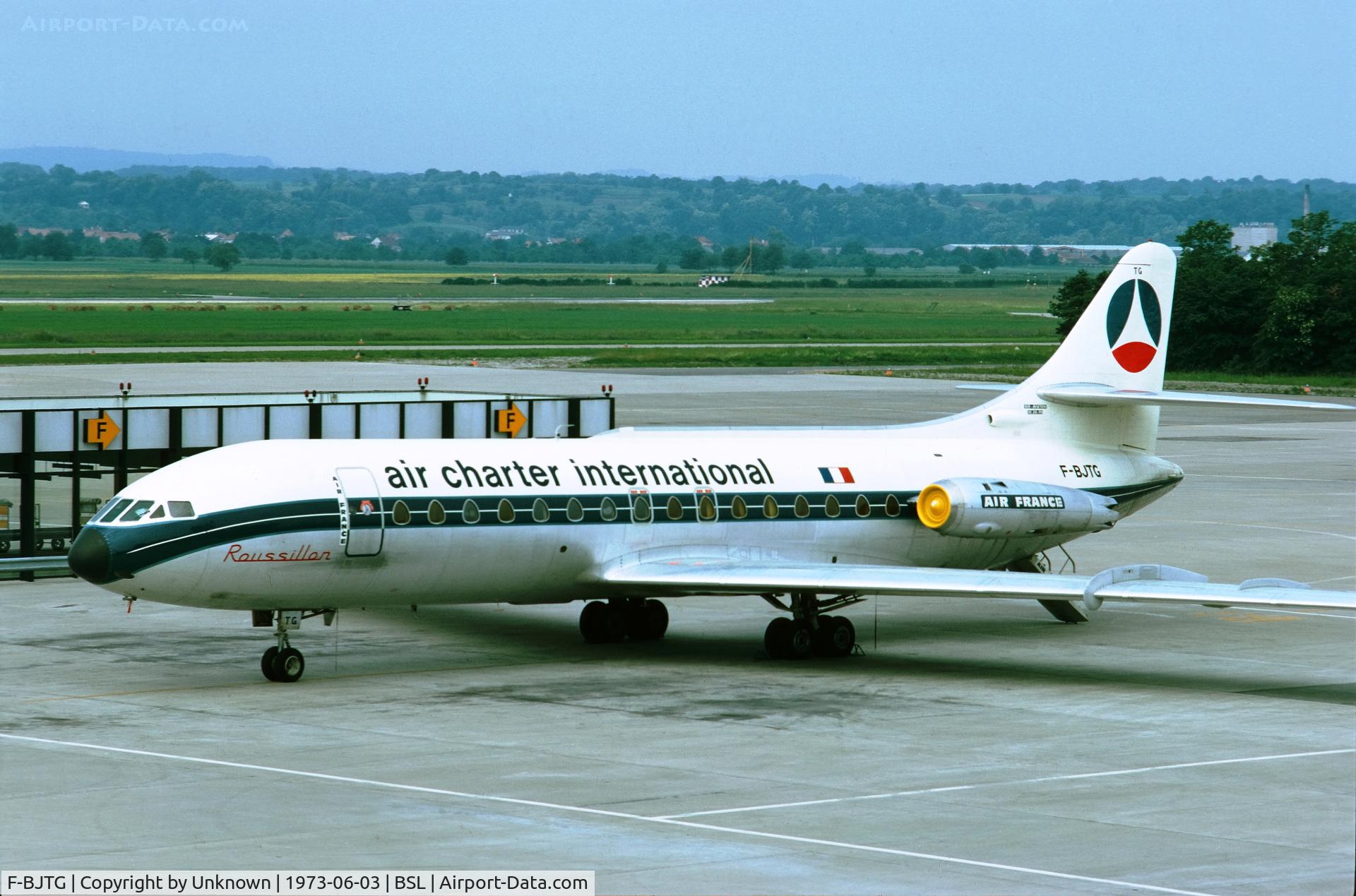 F-BJTG, 1962 Sud Aviation SE-210 Caravelle III C/N 115, Basel 3.6.1973