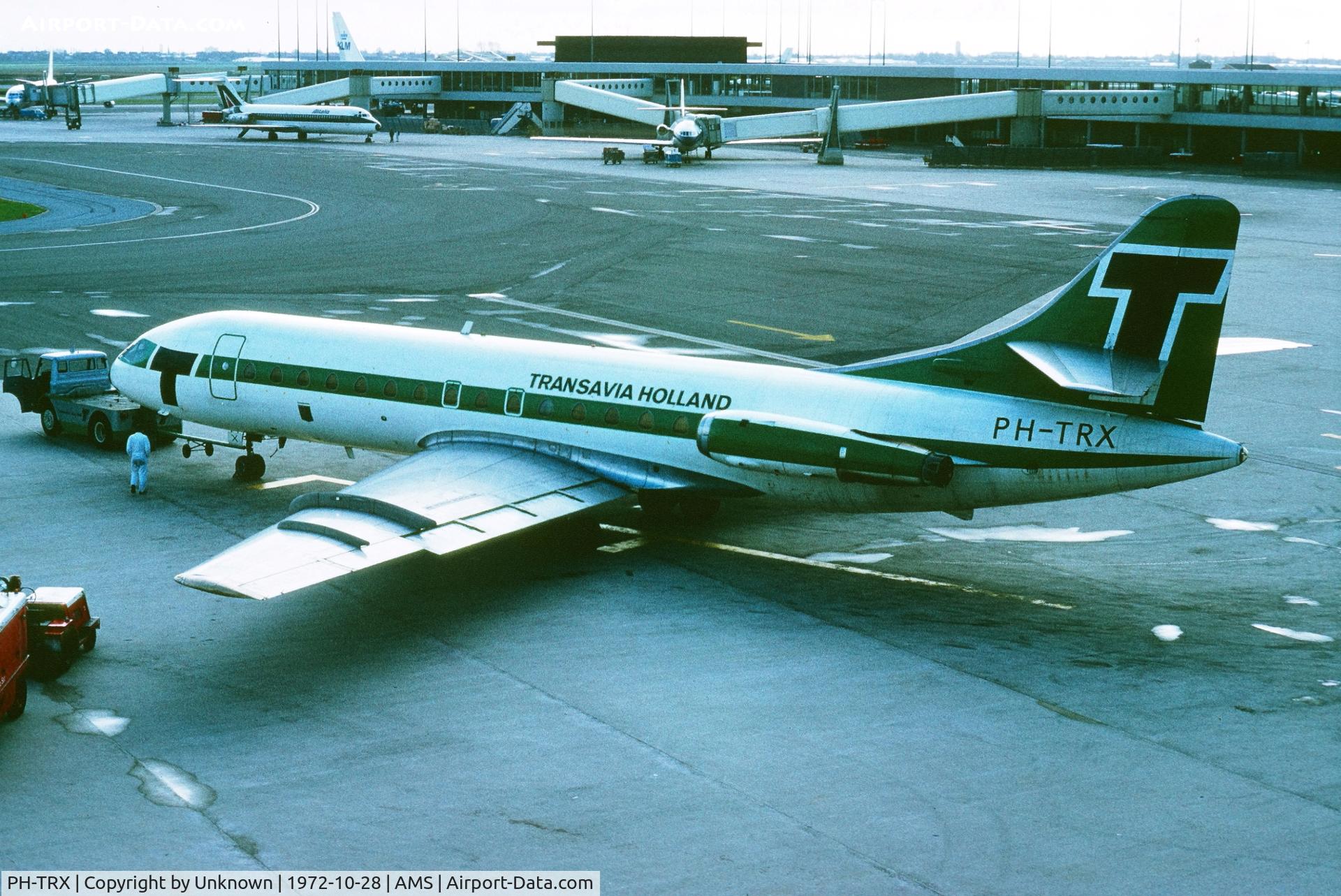PH-TRX, 1961 Sud Aviation SE-210 Caravelle VIR C/N 92, Amstadam 28.10.1972