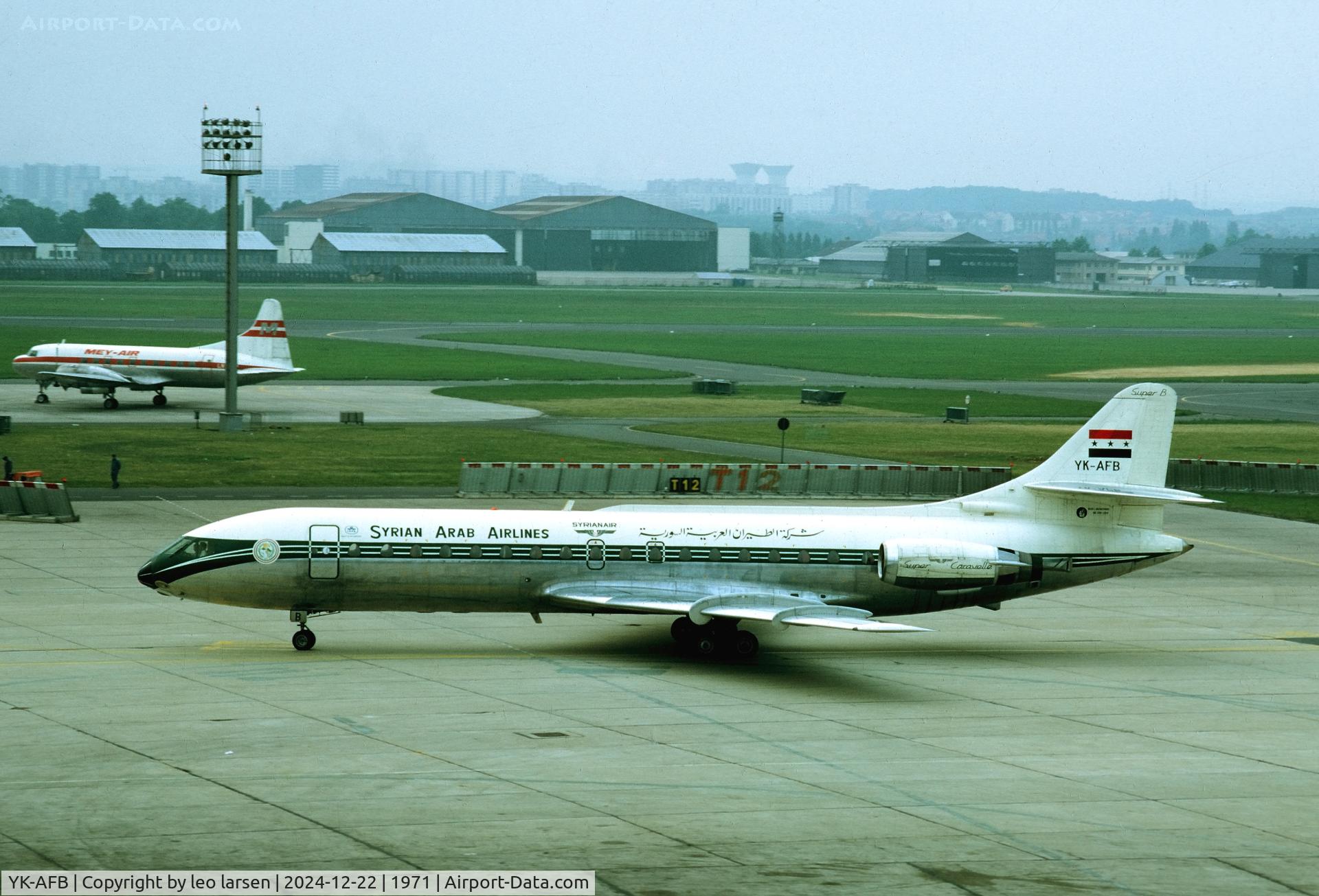 YK-AFB, 1966 Sud Aviation SE-210 Caravelle 10B3 Super B C/N 190, London 8.6.1971