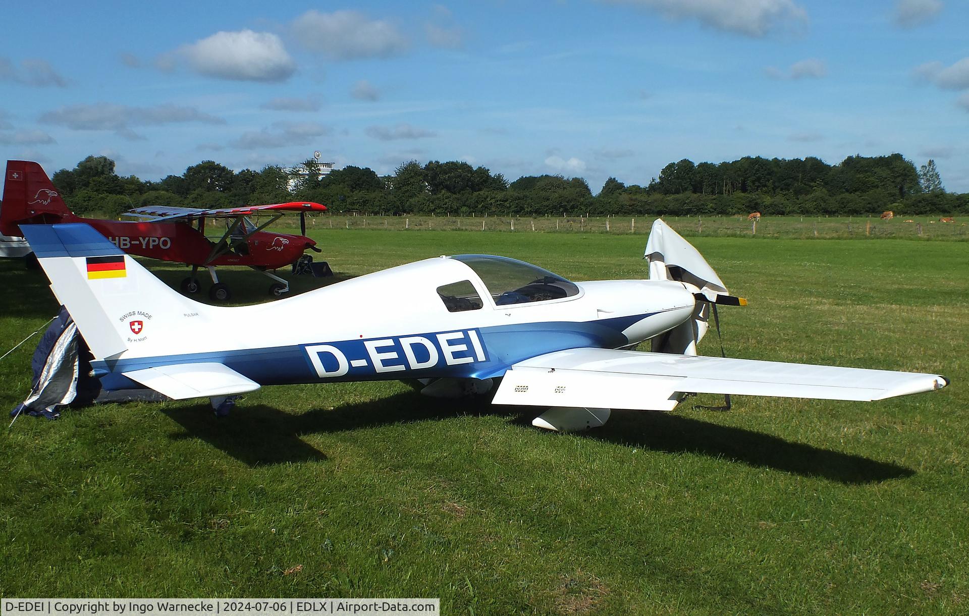 D-EDEI, 2000 Aero Designs Pulsar XP C/N 346, Aero Designs (Matt H) Pulsar XP at the 2024 OUV-Meeting at Wesel-Römerwardt airfield