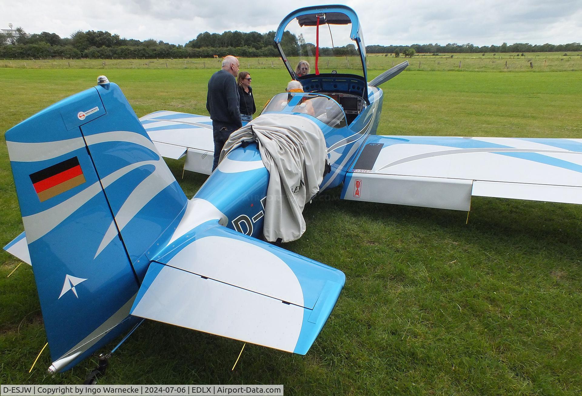 D-ESJW, 2008 Vans RV-7 C/N 72080, Vans RV-7 at the 2024 OUV-Meeting at Wesel-Römerwardt airfield