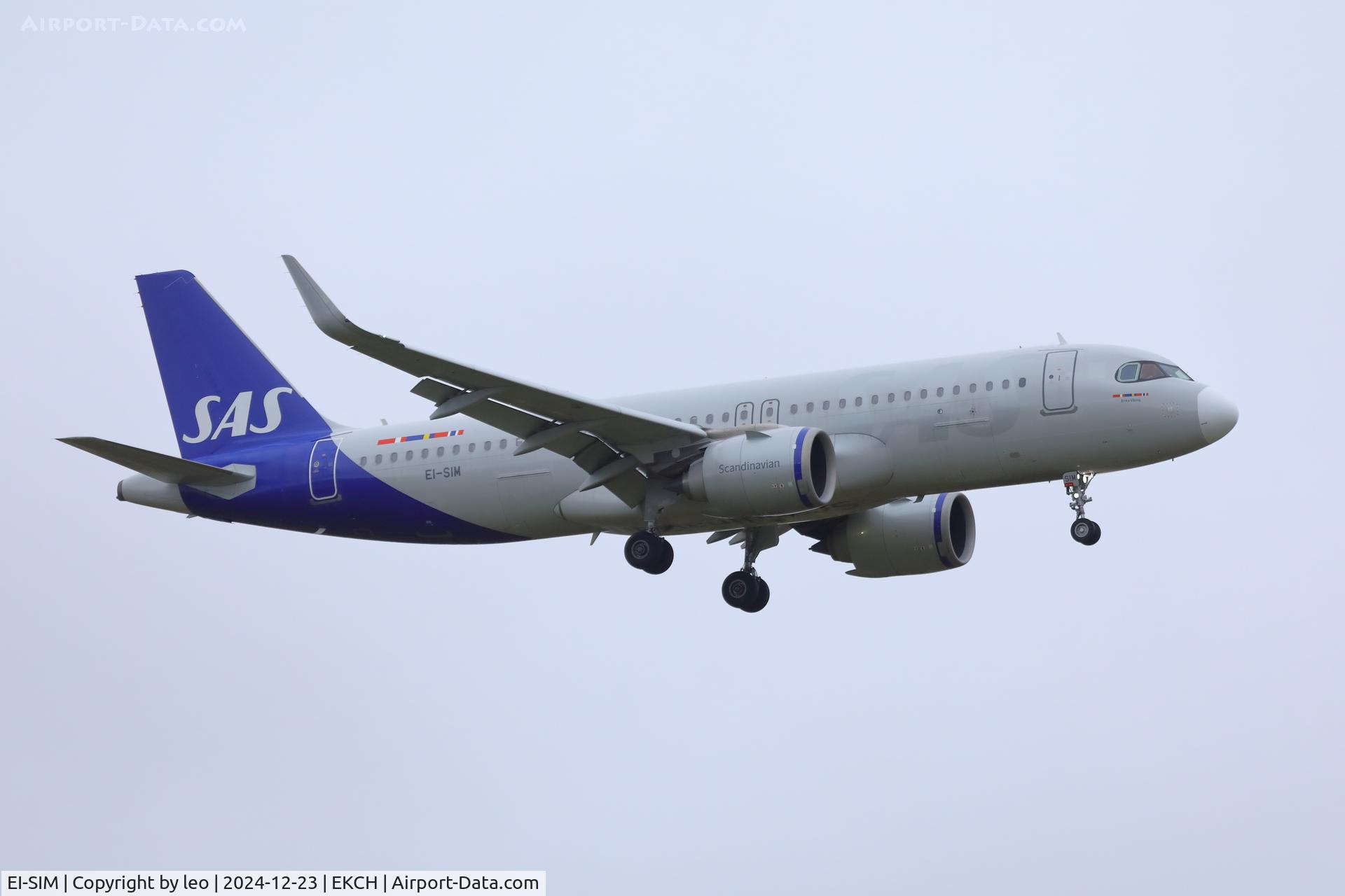 EI-SIM, 2022 Airbus A320-251N C/N 10761, Copenhagen 23.12.2024