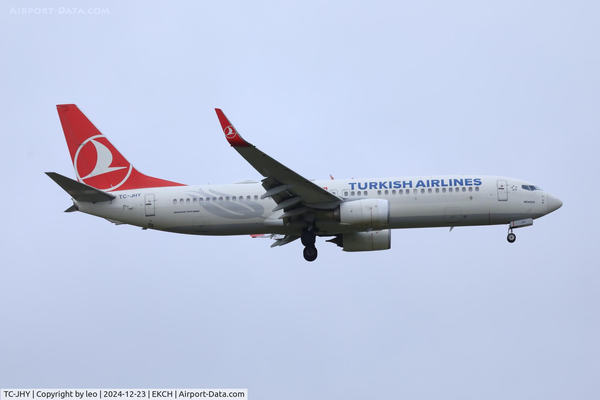 TC-JHY, 2014 Boeing 737-8F2 C/N 42003, Copenhagen 23.12.2024