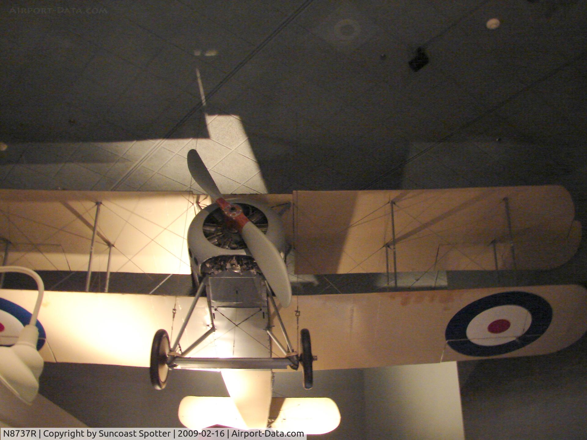 N8737R, 1963 Sopwith Snipe 7F1 Replica C/N 9262C, Royal Air Force Sopwith 7F.1 Snipe on display at the National Air and Space Museum in Washington DC.