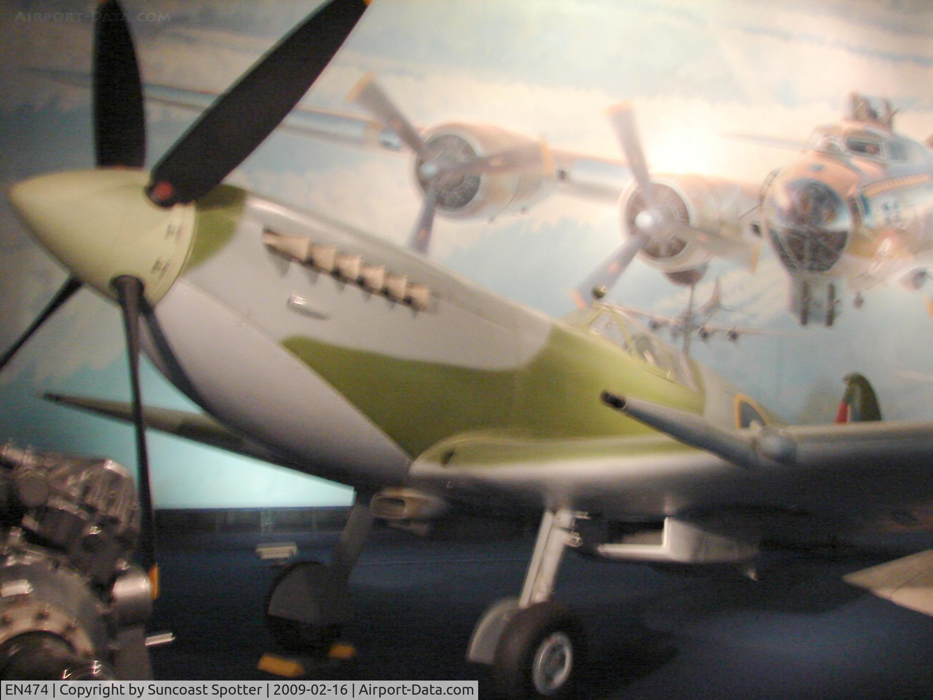 EN474, Supermarine 351 Spitfire HF.VIIc C/N 6S/171652, Royal Air Force Supermarine Spitfire on display at the National Air and Space Museum in Washington DC.
