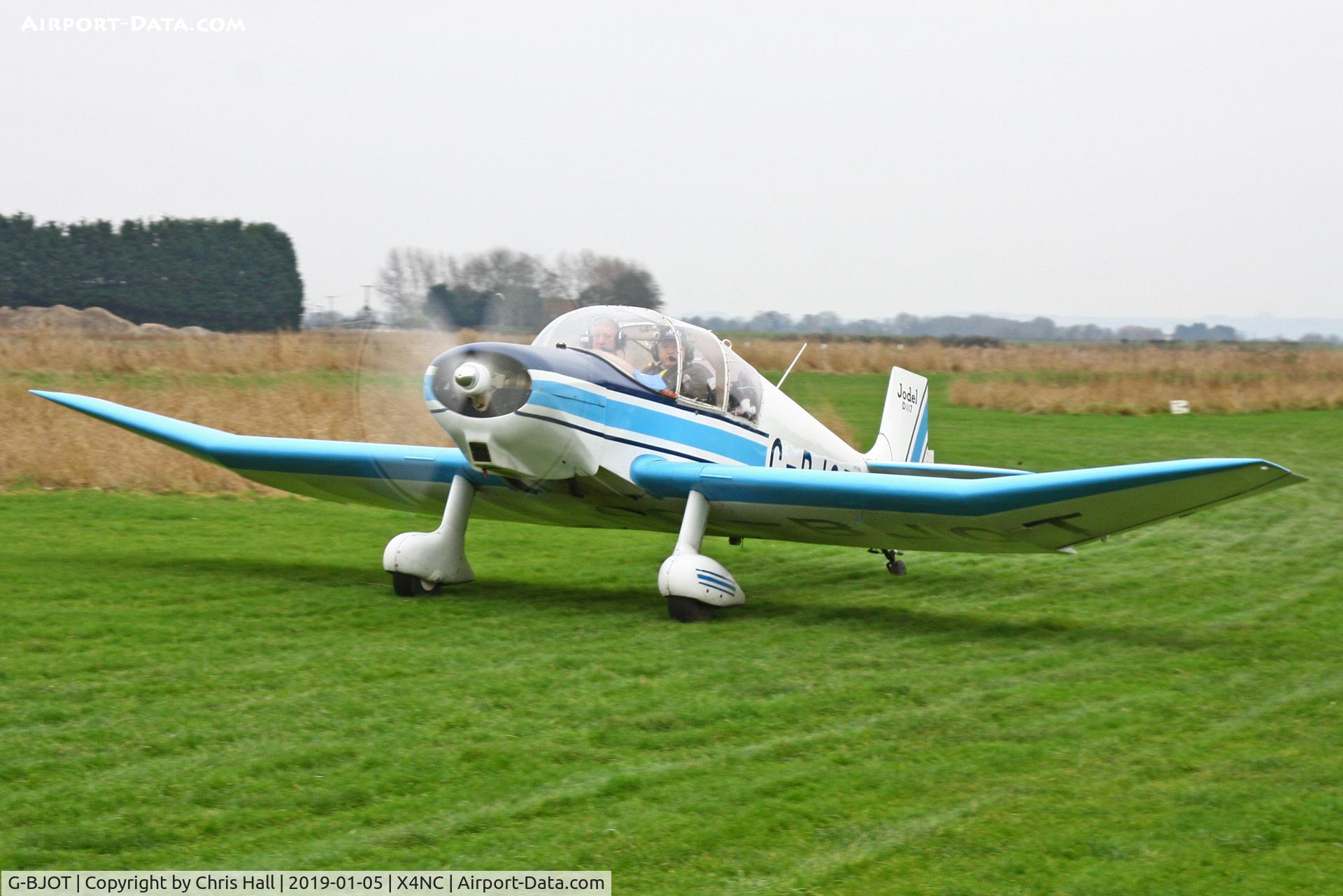 G-BJOT, 1957 SAN Jodel D-117 C/N 688, North Coates Brass Monkey fly in 05/01/19