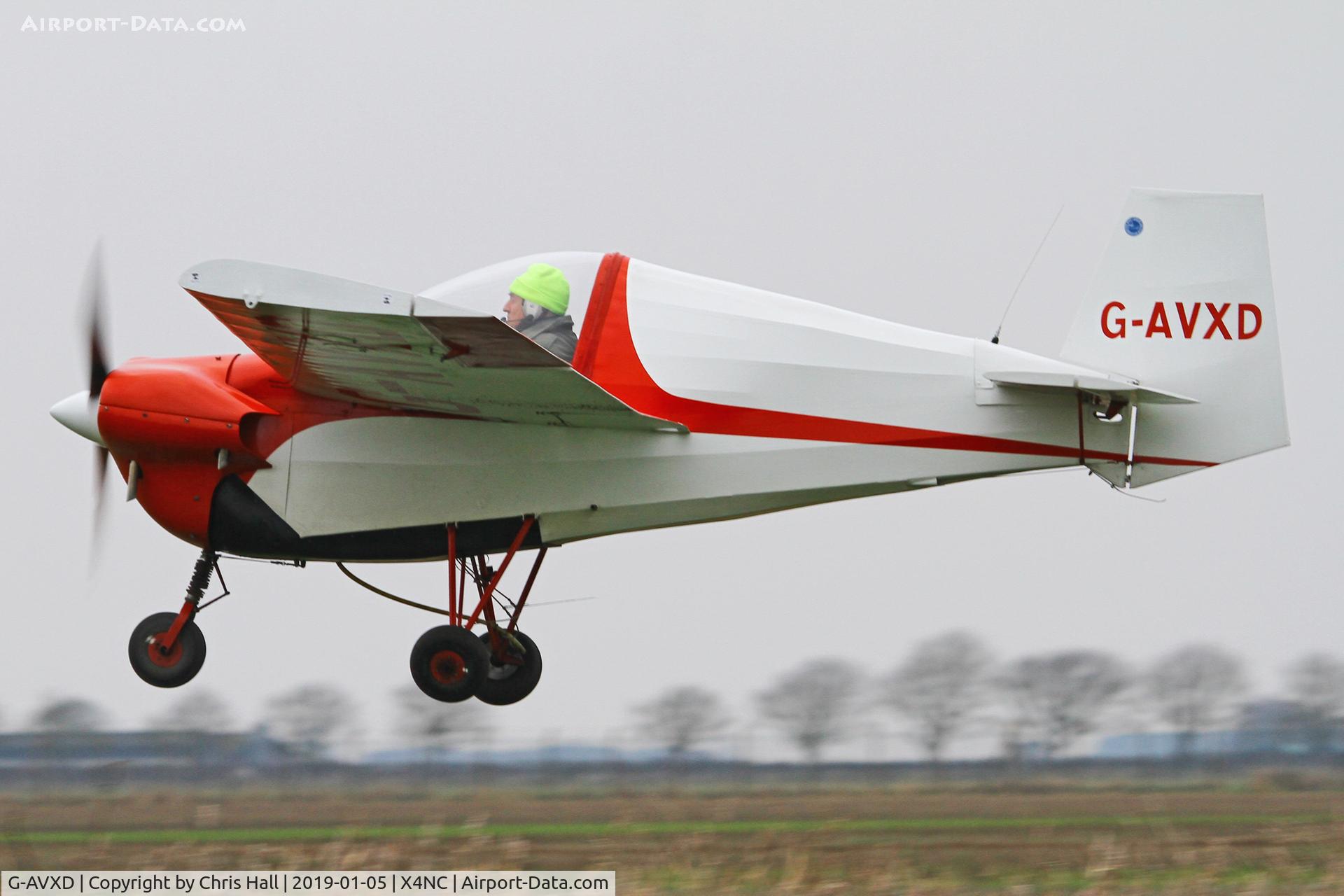 G-AVXD, 1967 Slingsby T.66 Nipper 3 C/N S109, North Coates Brass Monkey fly in 05/01/19