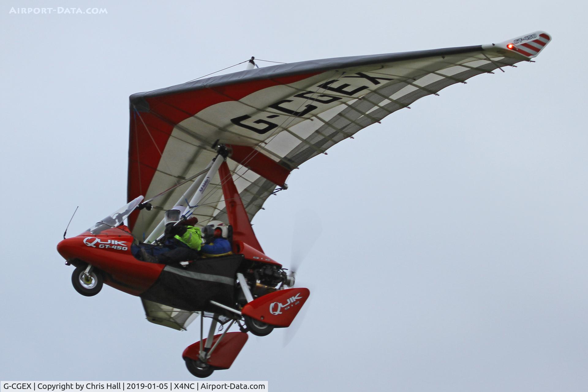 G-CGEX, 2009 P&M Aviation Quik GT450 C/N 8491, North Coates Brass Monkey fly in 05/01/19