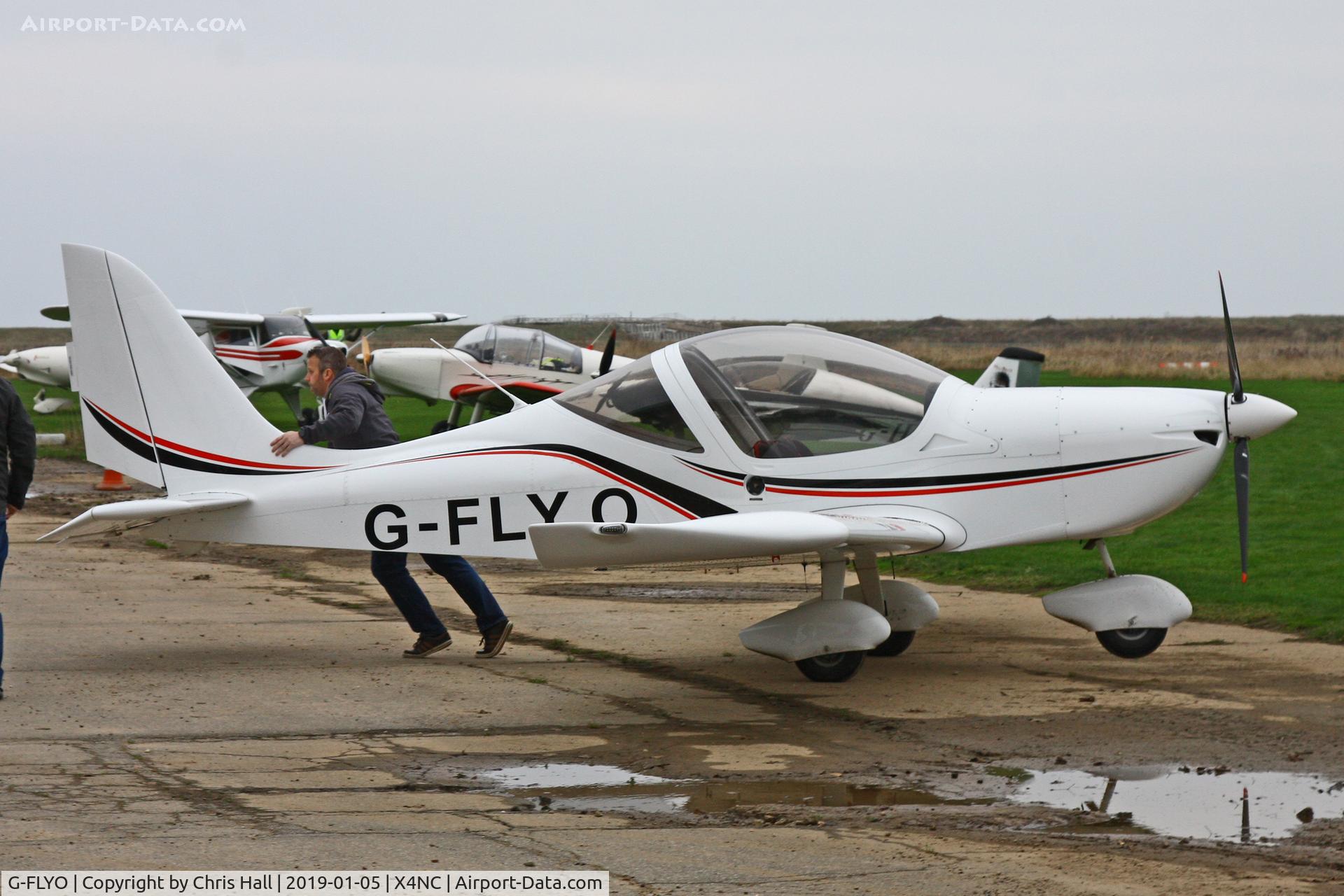 G-FLYO, 2014 Evektor-Aerotechnik EV-97 Eurostar SL C/N 2014-4205, North Coates Brass Monkey fly in 05/01/19