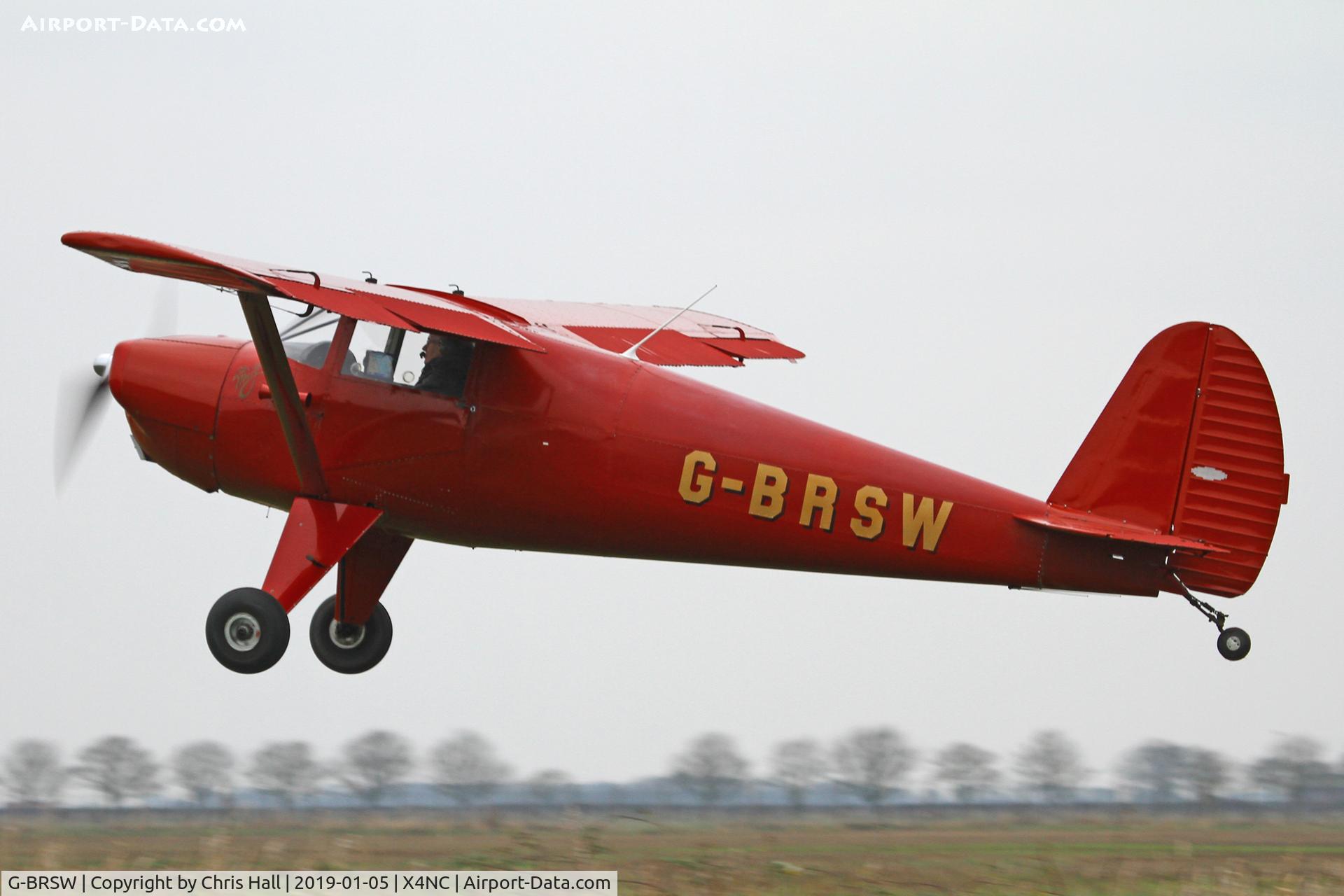 G-BRSW, 1946 Luscombe 8A C/N 3249, North Coates Brass Monkey fly in 05/01/19