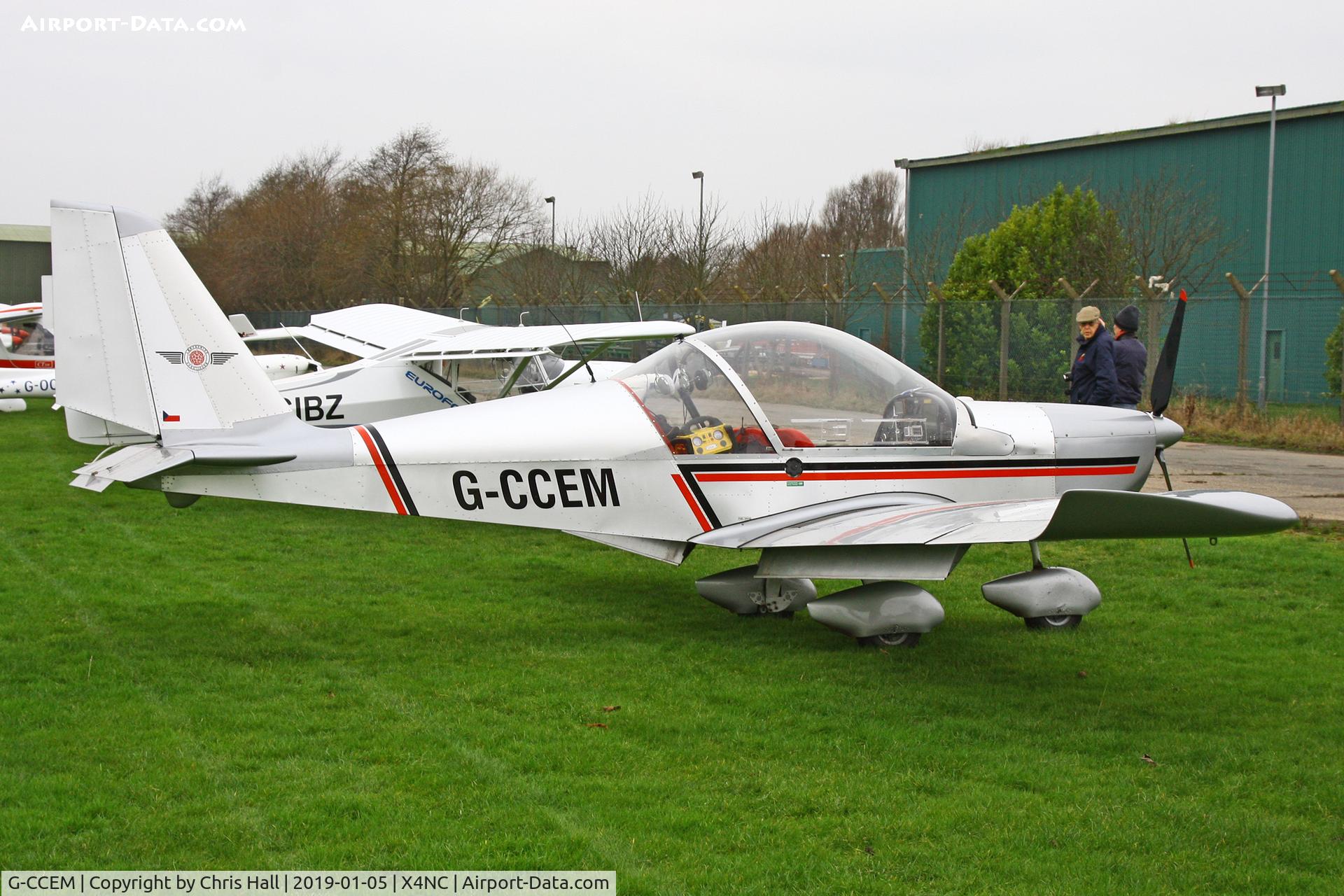 G-CCEM, 2003 Aerotechnik EV-97A Eurostar C/N PFA 315-13987, North Coates Brass Monkey fly in 05/01/19