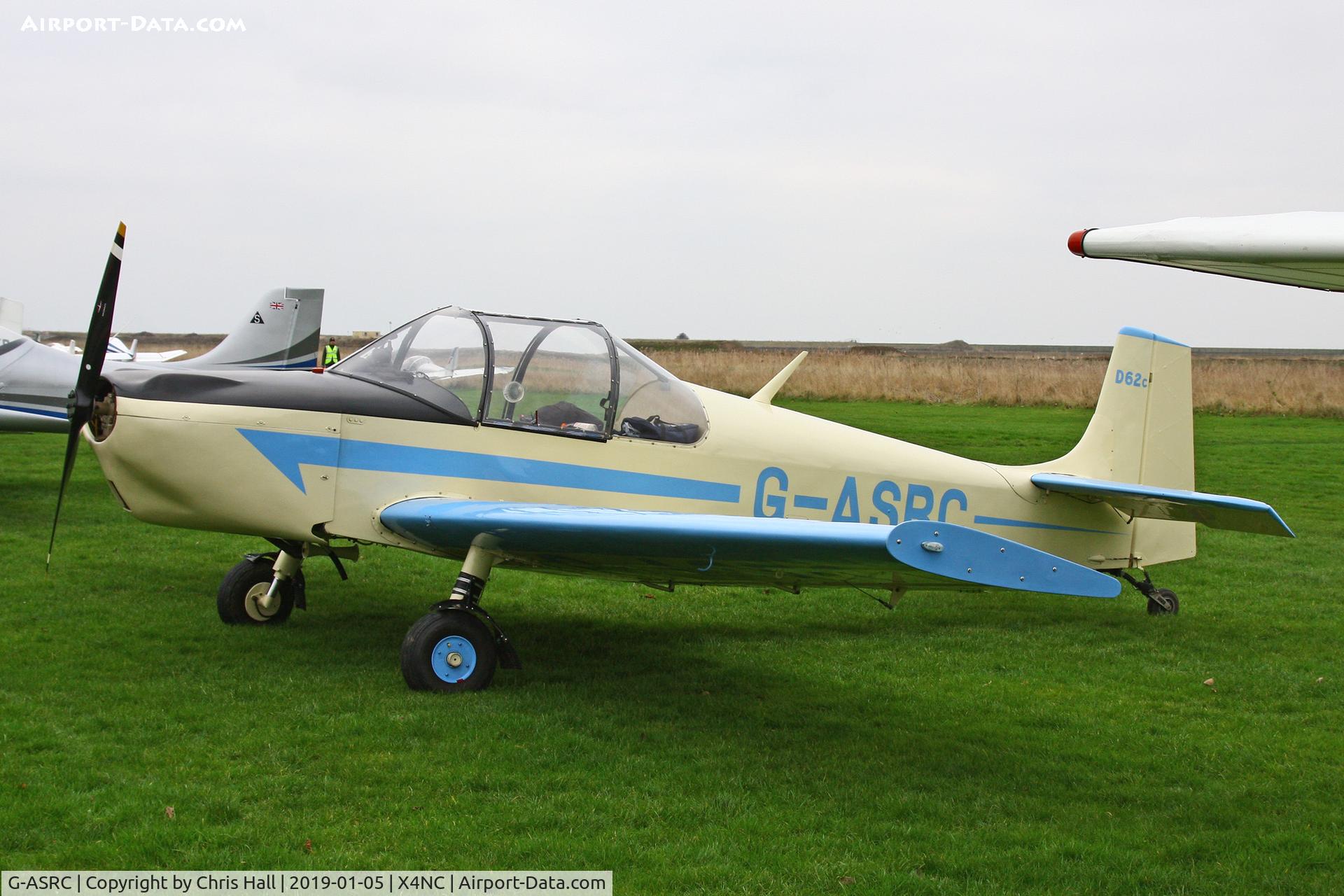 G-ASRC, 1964 Druine D.62C Condor C/N RAE/609, North Coates Brass Monkey fly in 05/01/19