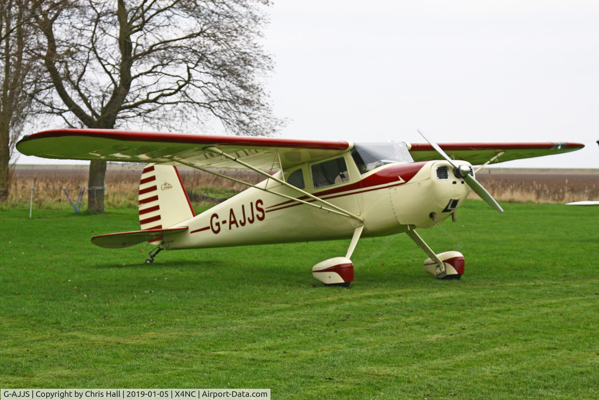 G-AJJS, 1947 Cessna 120 C/N 13047, North Coates Brass Monkey fly in 05/01/19
