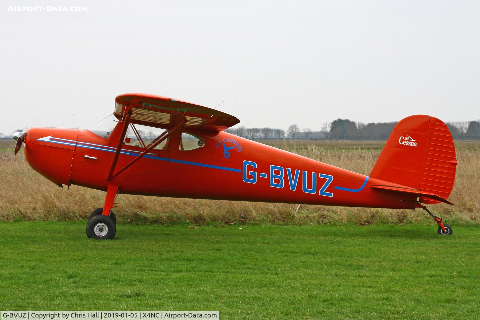 G-BVUZ, 1946 Cessna 120 C/N 11334, North Coates Brass Monkey fly in 05/01/19