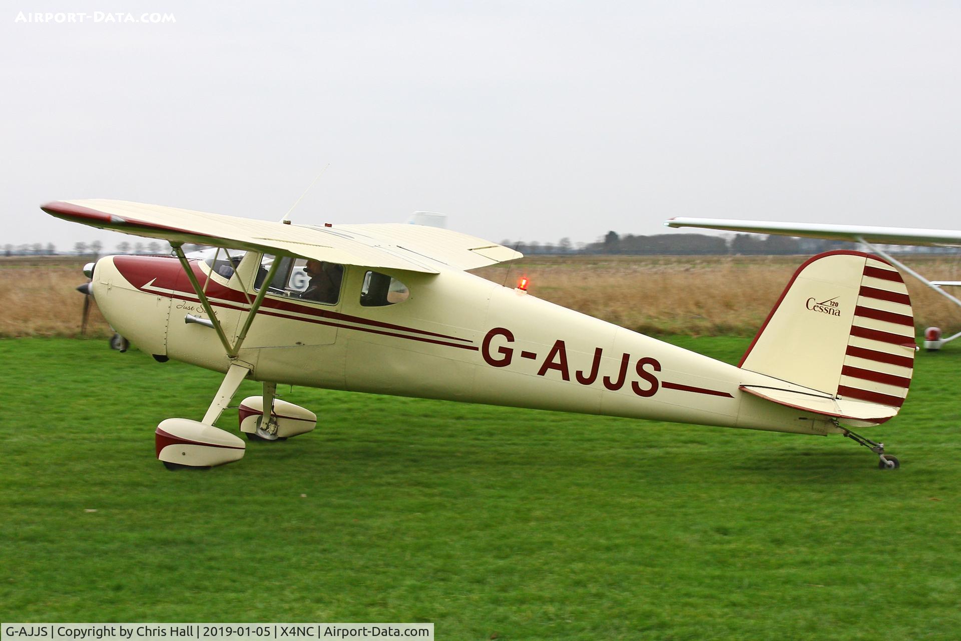 G-AJJS, 1947 Cessna 120 C/N 13047, North Coates Brass Monkey fly in 05/01/19