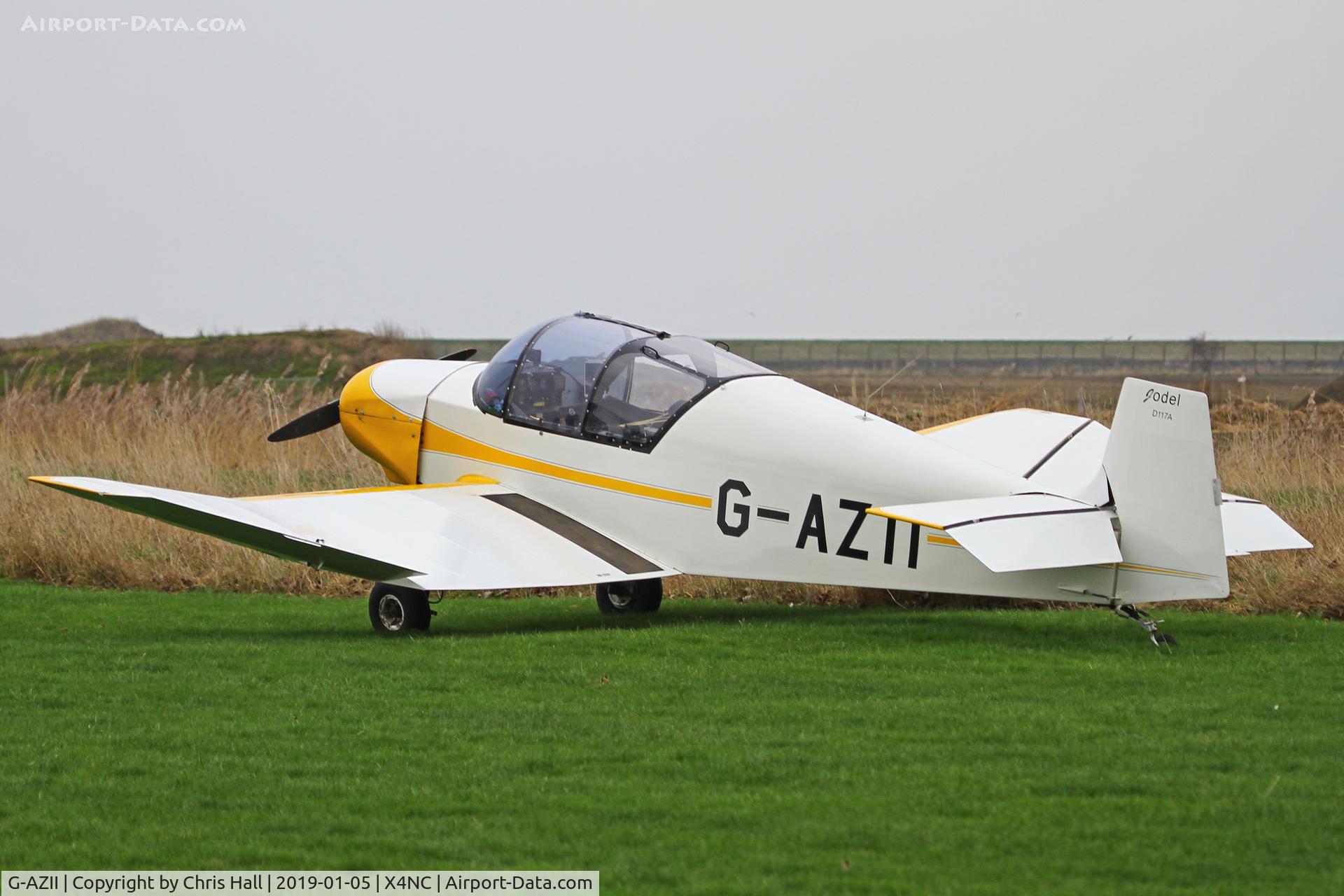 G-AZII, 1958 Jodel D-117A C/N 848, North Coates Brass Monkey fly in 05/01/19
