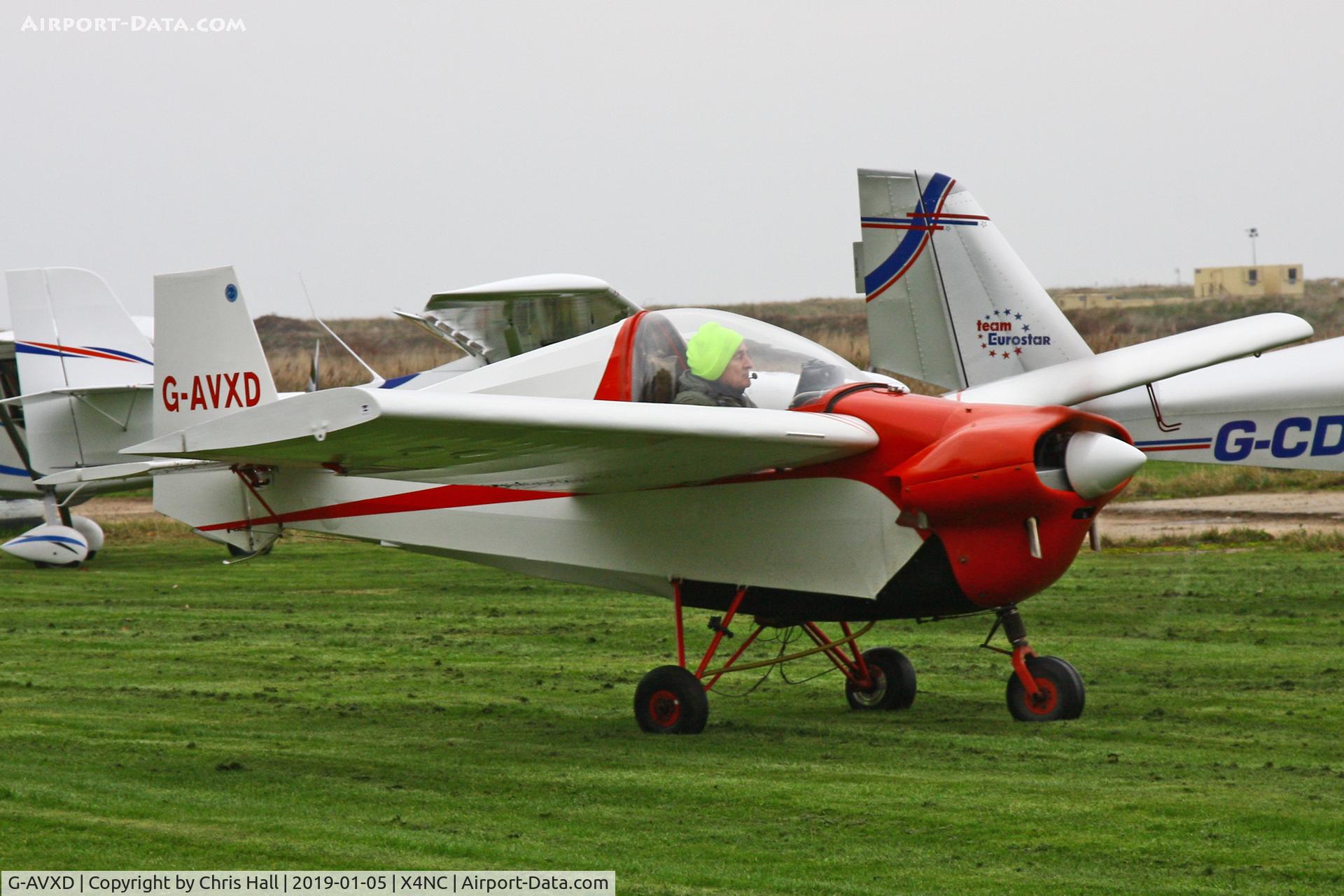 G-AVXD, 1967 Slingsby T.66 Nipper 3 C/N S109, North Coates Brass Monkey fly in 05/01/19
