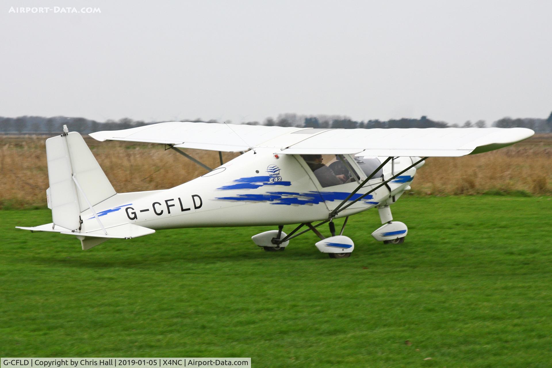 G-CFLD, 2008 Comco Ikarus C42 FB80 C/N 0807-6982, North Coates Brass Monkey fly in 05/01/19
