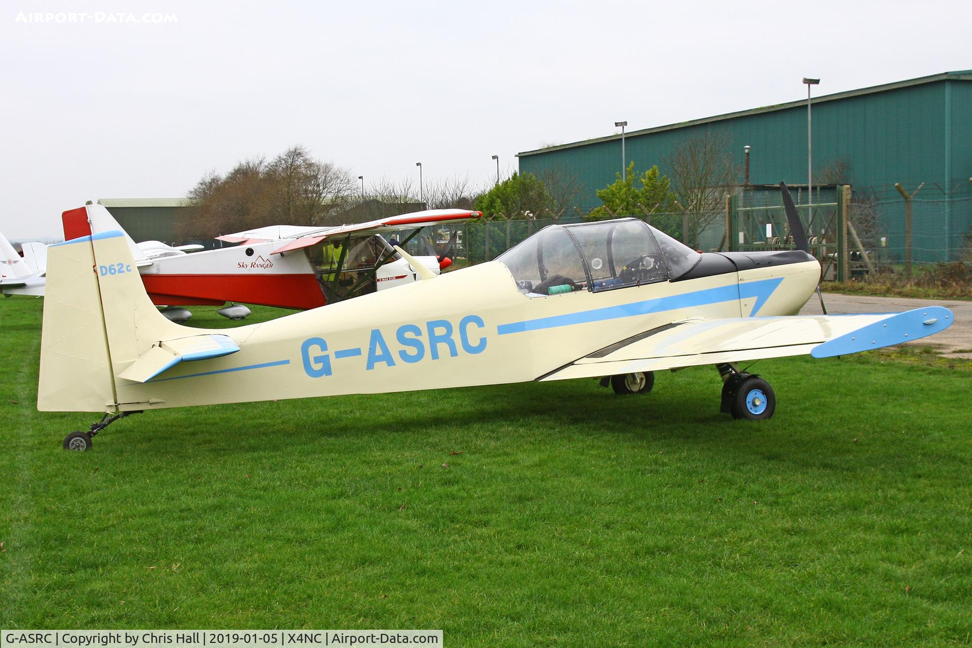 G-ASRC, 1964 Druine D.62C Condor C/N RAE/609, North Coates Brass Monkey fly in 05/01/19