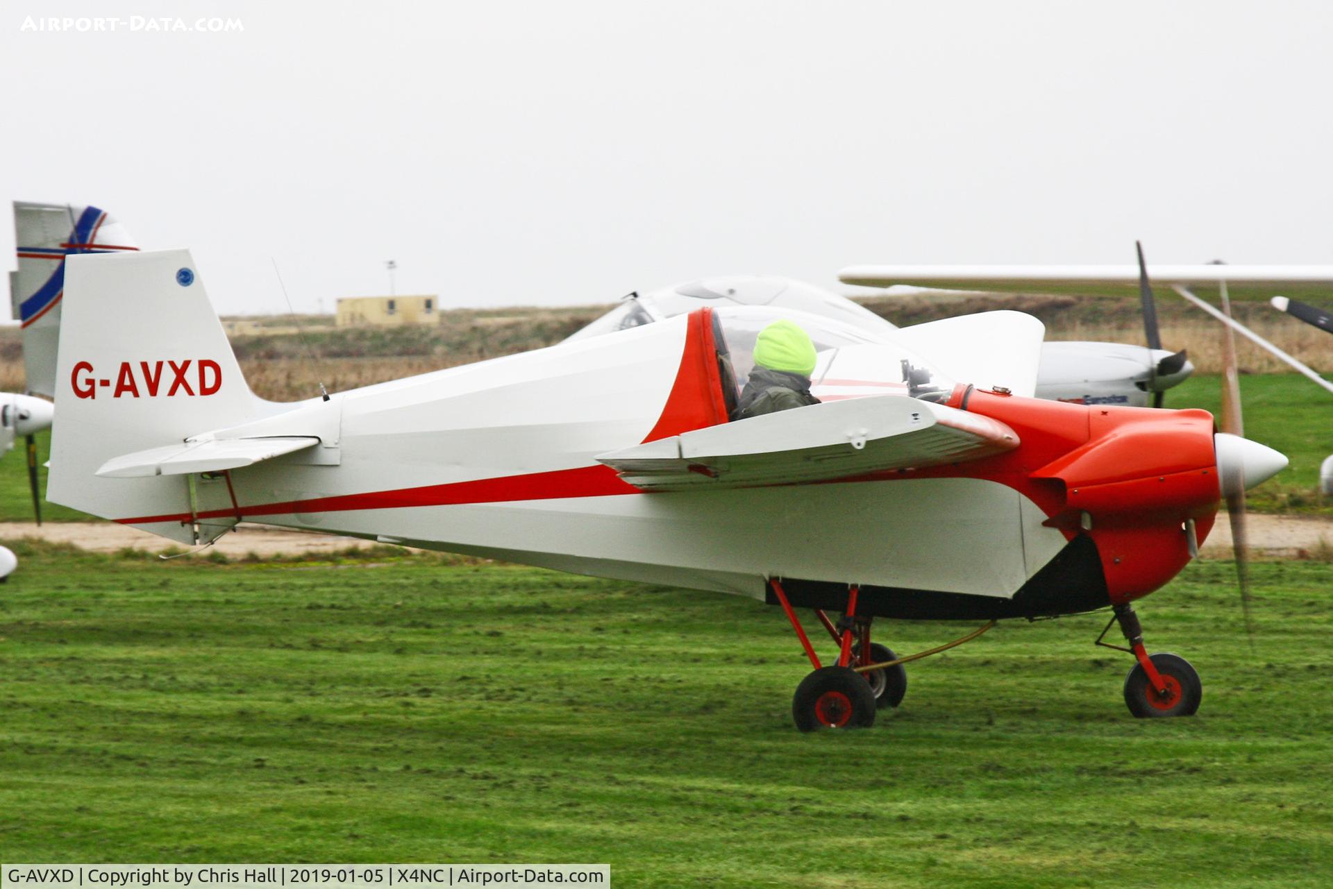 G-AVXD, 1967 Slingsby T.66 Nipper 3 C/N S109, North Coates Brass Monkey fly in 05/01/19