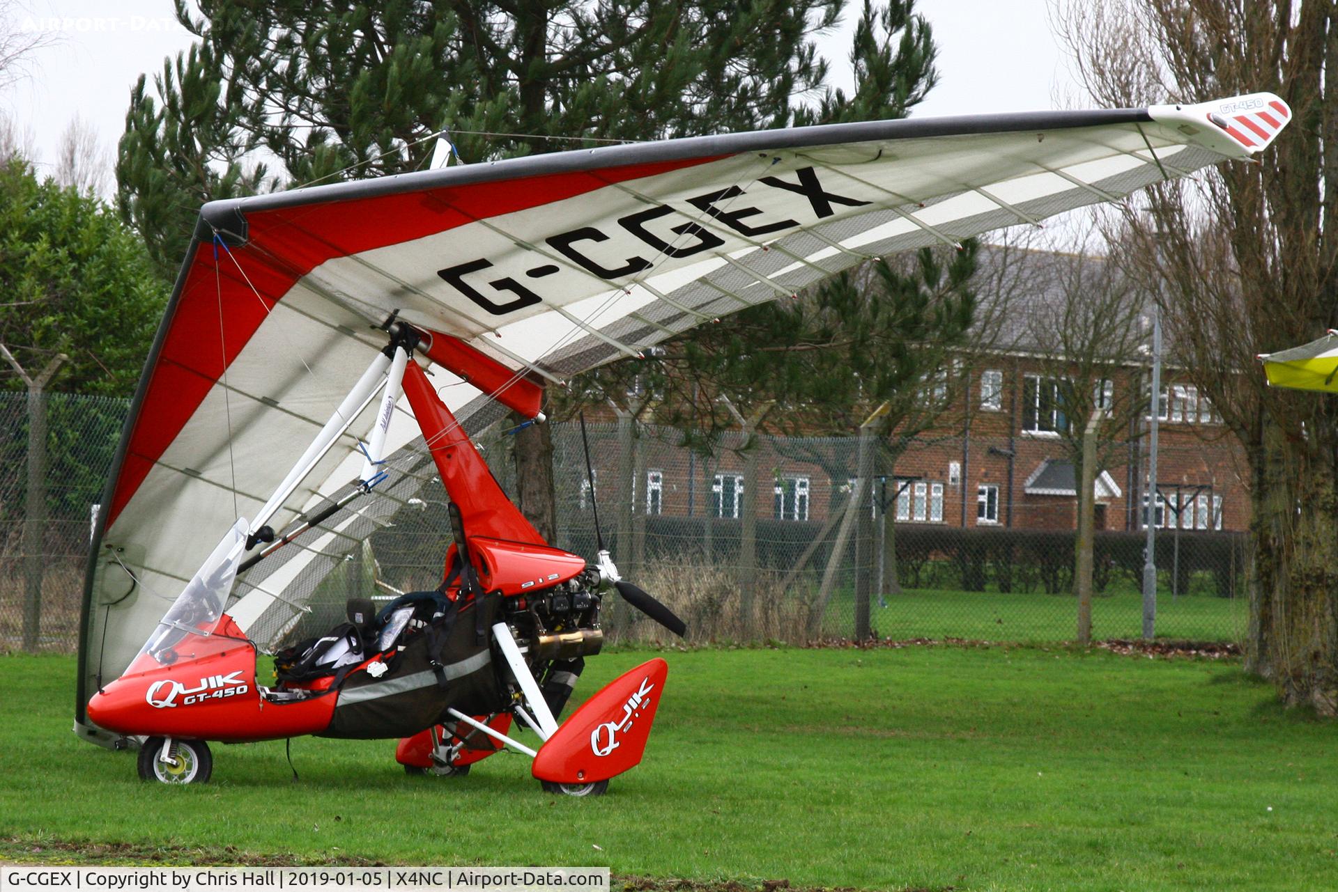 G-CGEX, 2009 P&M Aviation Quik GT450 C/N 8491, North Coates Brass Monkey fly in 05/01/19