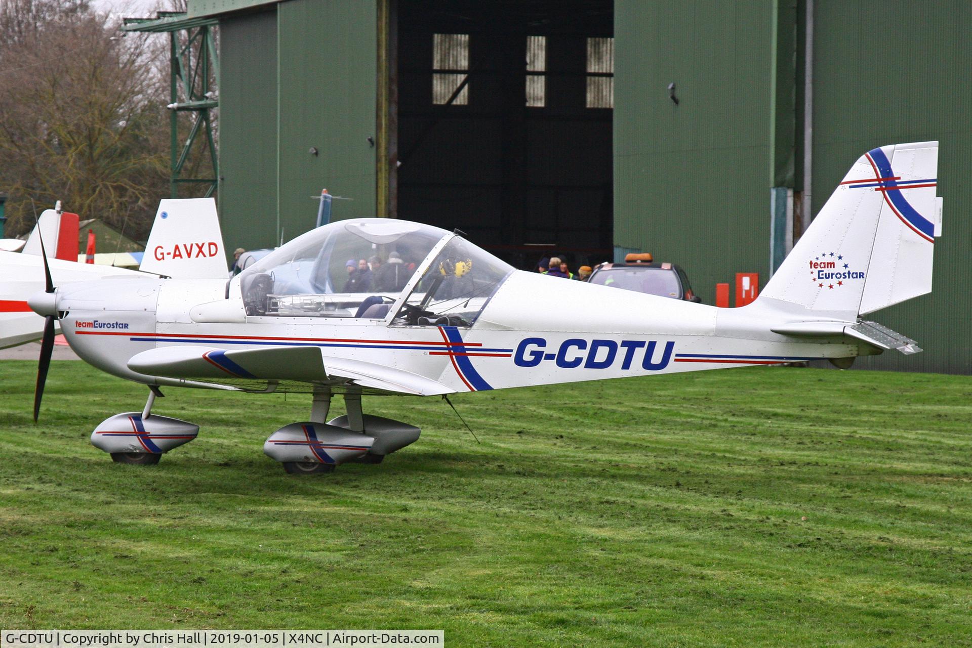 G-CDTU, 2005 Cosmik EV-97 TeamEurostar UK C/N 2522, North Coates Brass Monkey fly in 05/01/19