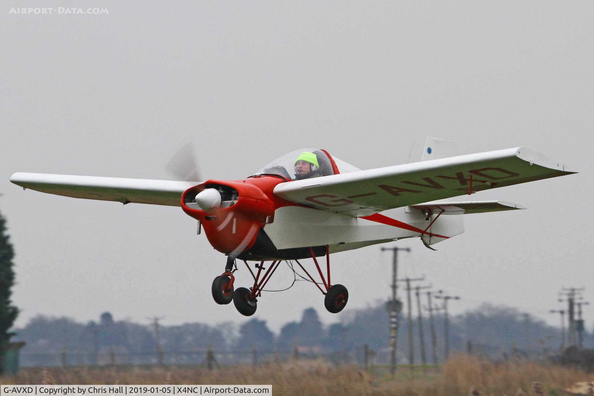 G-AVXD, 1967 Slingsby T.66 Nipper 3 C/N S109, North Coates Brass Monkey fly in 05/01/19