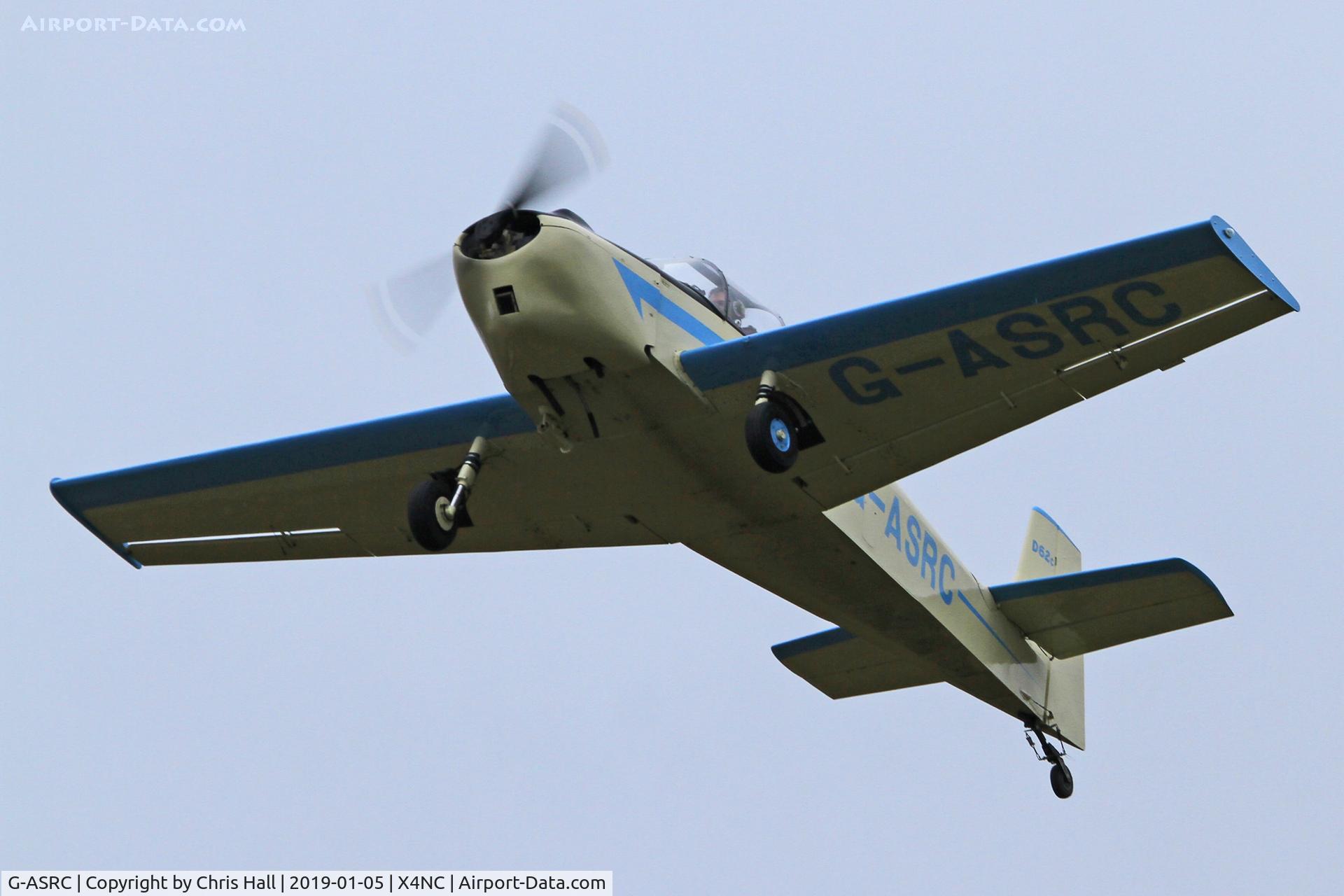 G-ASRC, 1964 Druine D.62C Condor C/N RAE/609, North Coates Brass Monkey fly in 05/01/19