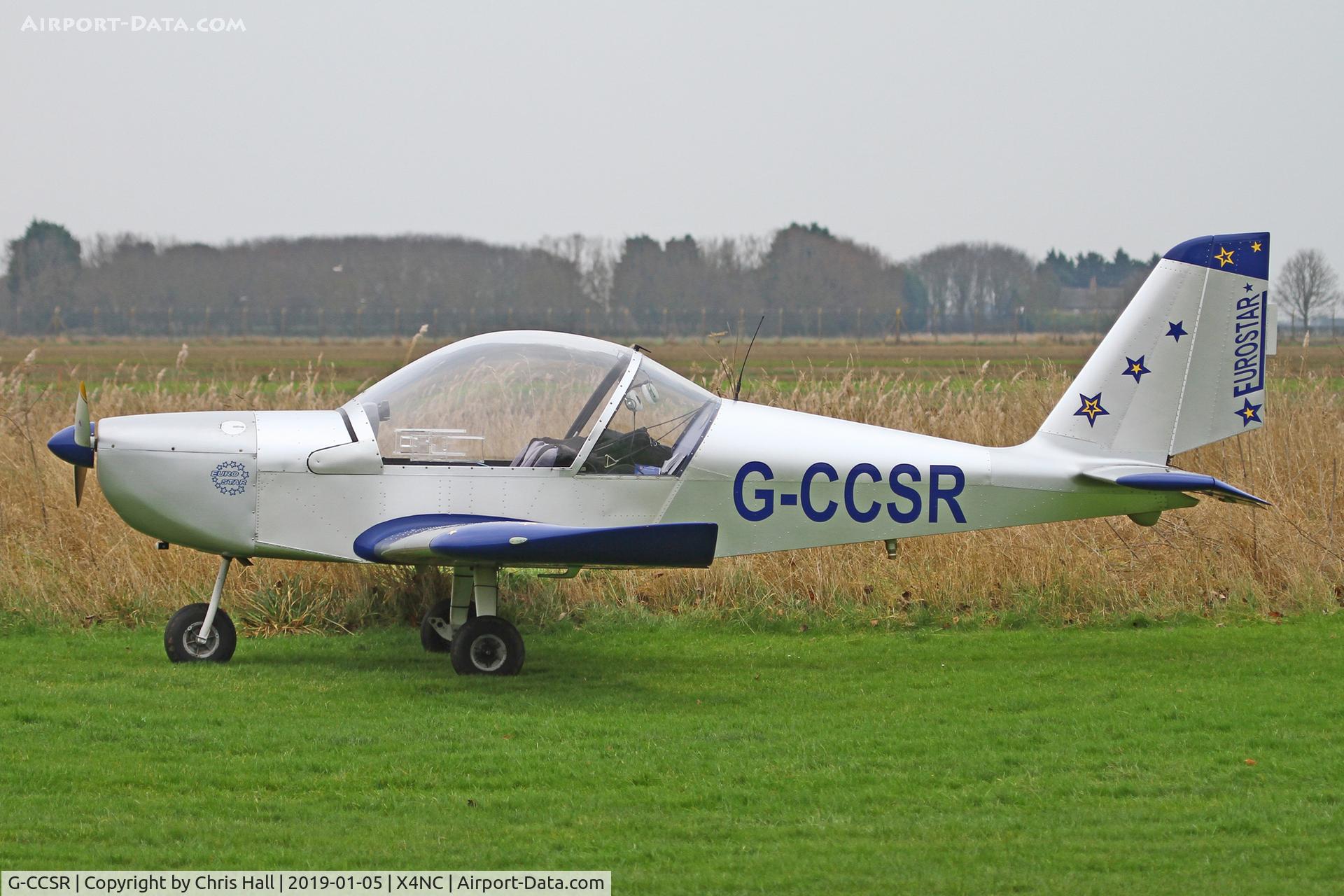 G-CCSR, 2004 Aerotechnik EV-97A Eurostar C/N PFA 315-14174, North Coates Brass Monkey fly in 05/01/19