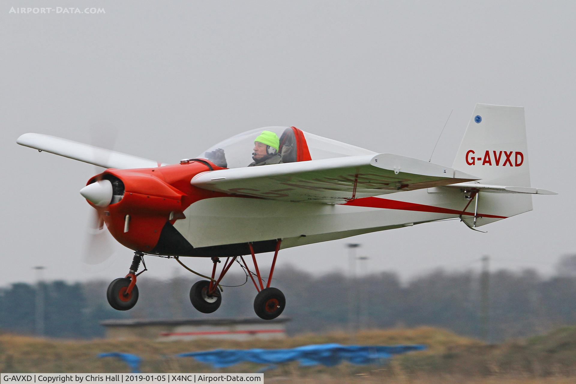 G-AVXD, 1967 Slingsby T.66 Nipper 3 C/N S109, North Coates Brass Monkey fly in 05/01/19