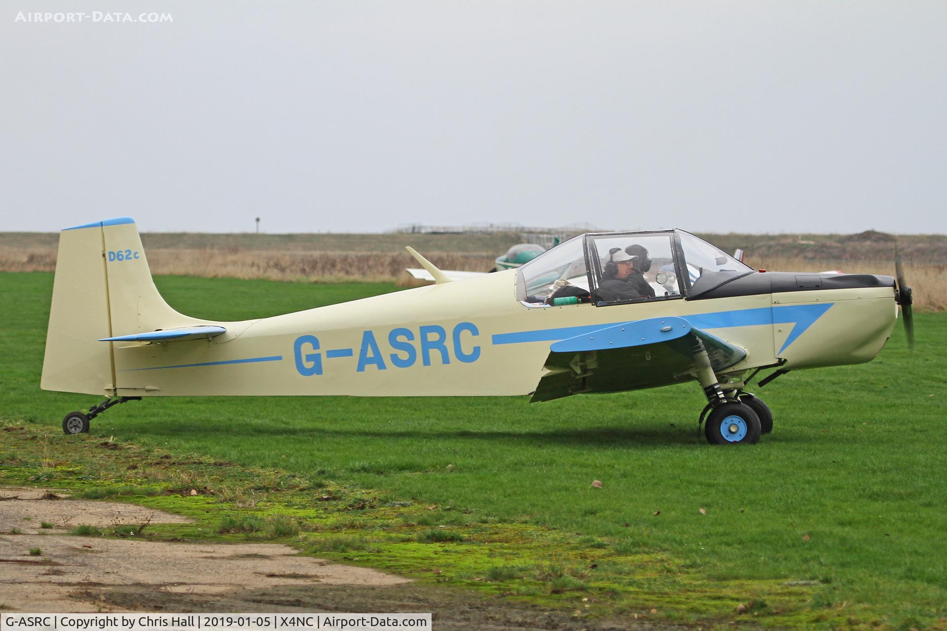 G-ASRC, 1964 Druine D.62C Condor C/N RAE/609, North Coates Brass Monkey fly in 05/01/19