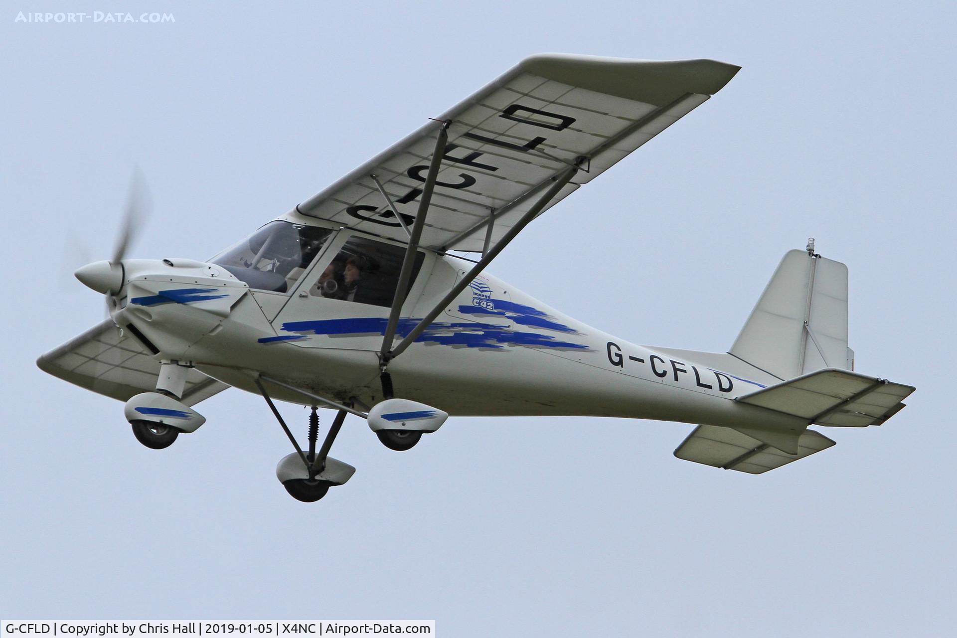 G-CFLD, 2008 Comco Ikarus C42 FB80 C/N 0807-6982, North Coates Brass Monkey fly in 05/01/19