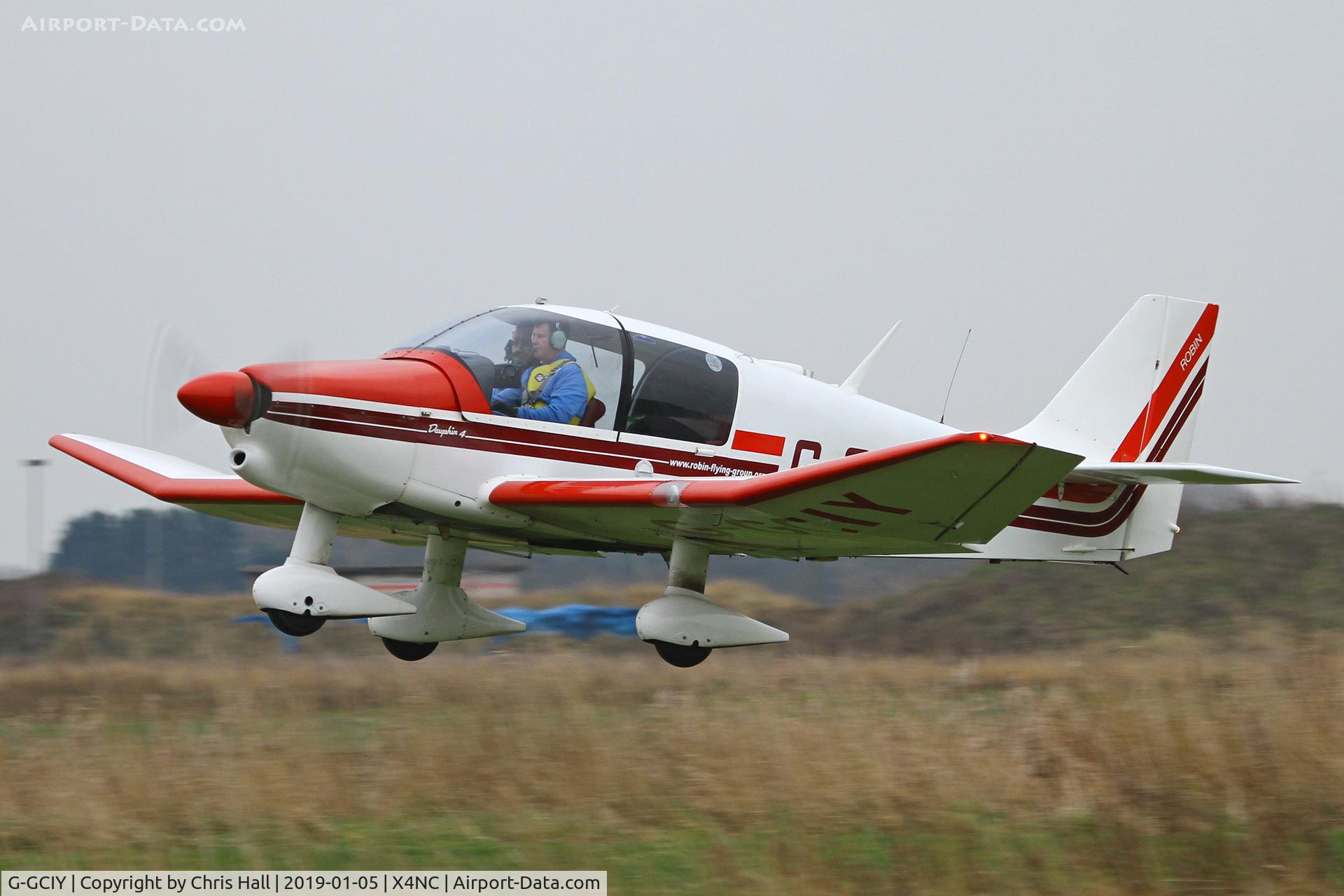 G-GCIY, 1980 Robin DR-400-140B Major C/N 1488, North Coates Brass Monkey fly in 05/01/19
