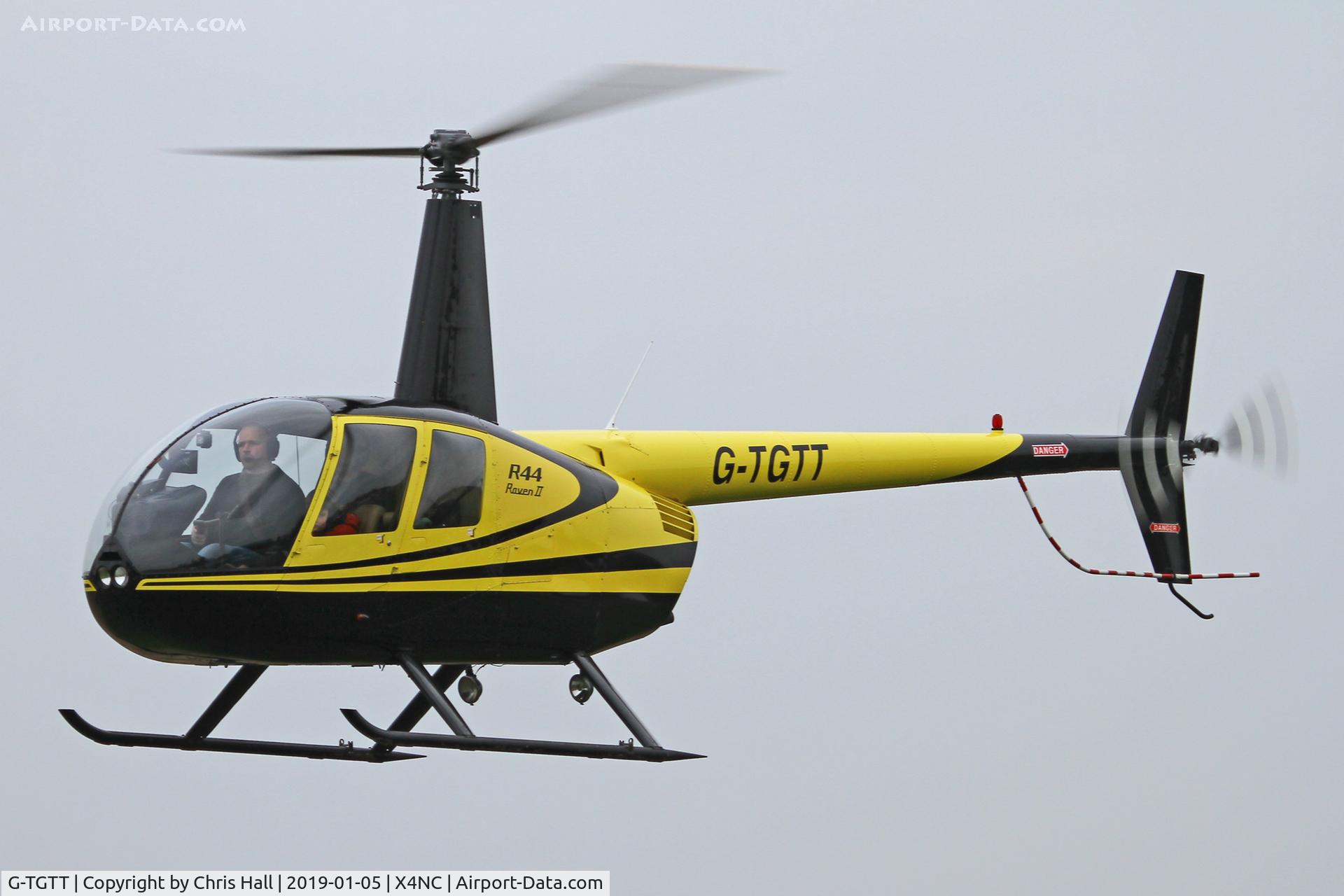 G-TGTT, 2002 Robinson R44 Raven II C/N 10023, North Coates Brass Monkey fly in 05/01/19
