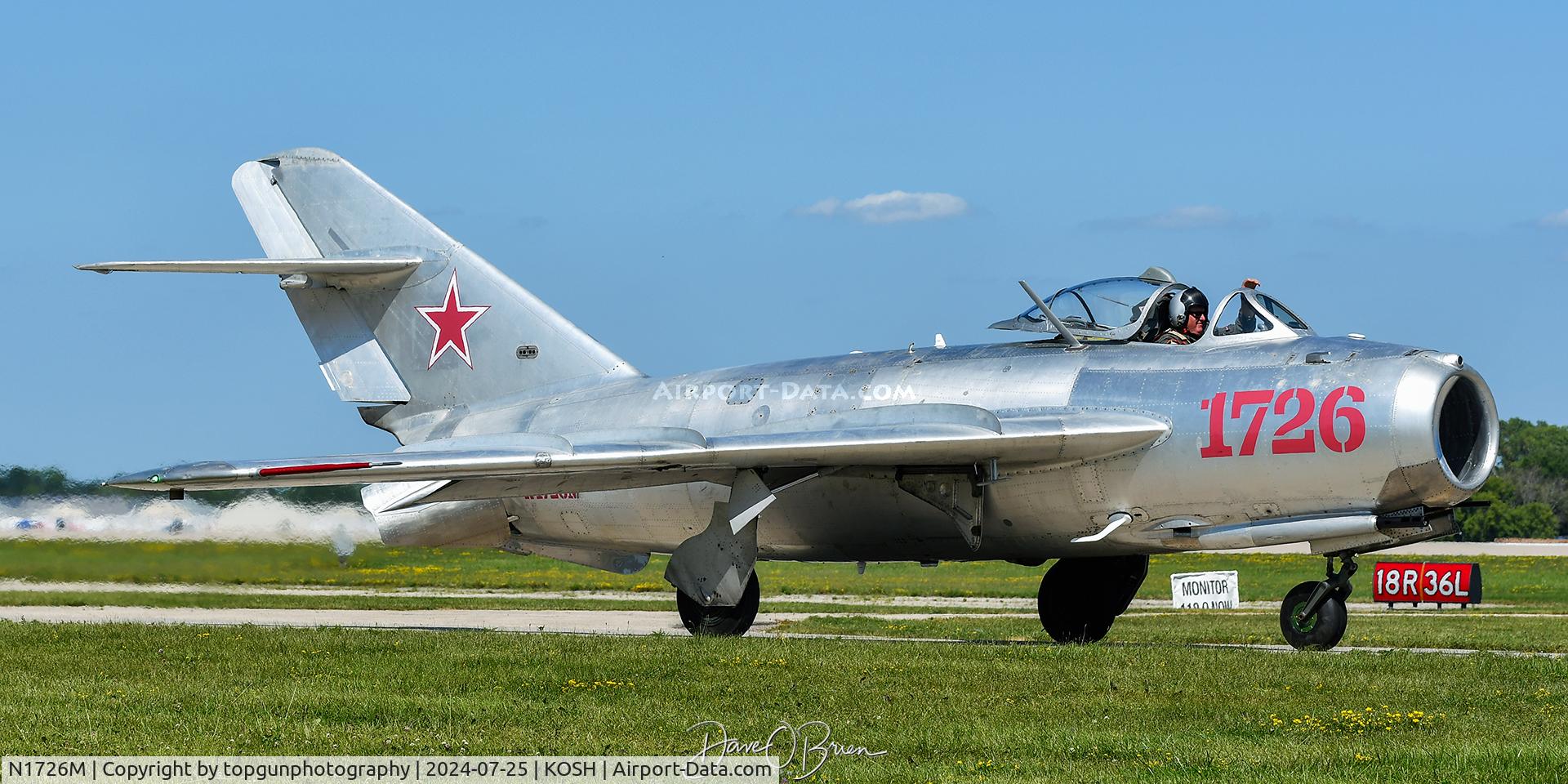 N1726M, 1960 WSK-PZL Mielec MiG 17F (LIM 5) C/N C017-26, Oshkosh 24