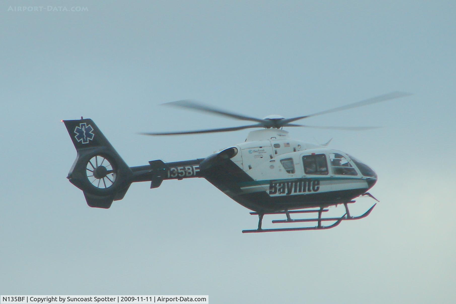 N135BF, 2006 Eurocopter EC-135P-2 C/N 0490, Bayflite 2 lands on I-75 for a medevac call