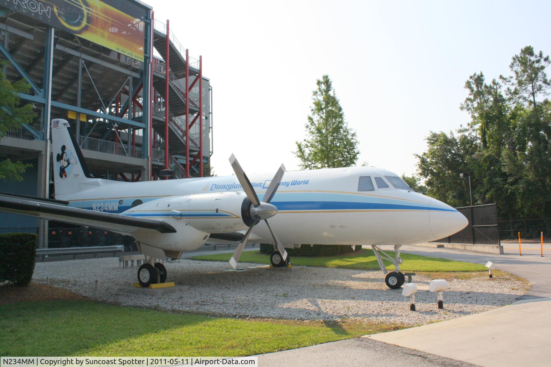 N234MM, 1963 Grumman G-159 Gulfstream 1 C/N 121, Walt Disney's Grumman on display at Disney's Hollywood Studio